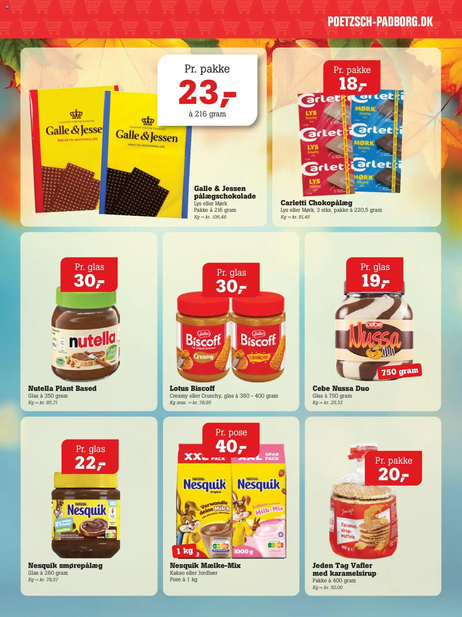 Poetzsch Padborg tilbudsavis – gyldig fra 01/10/2026 | Side: 6 | Produkter: Kakao, Vafler, Pålægschokolade, Nutella