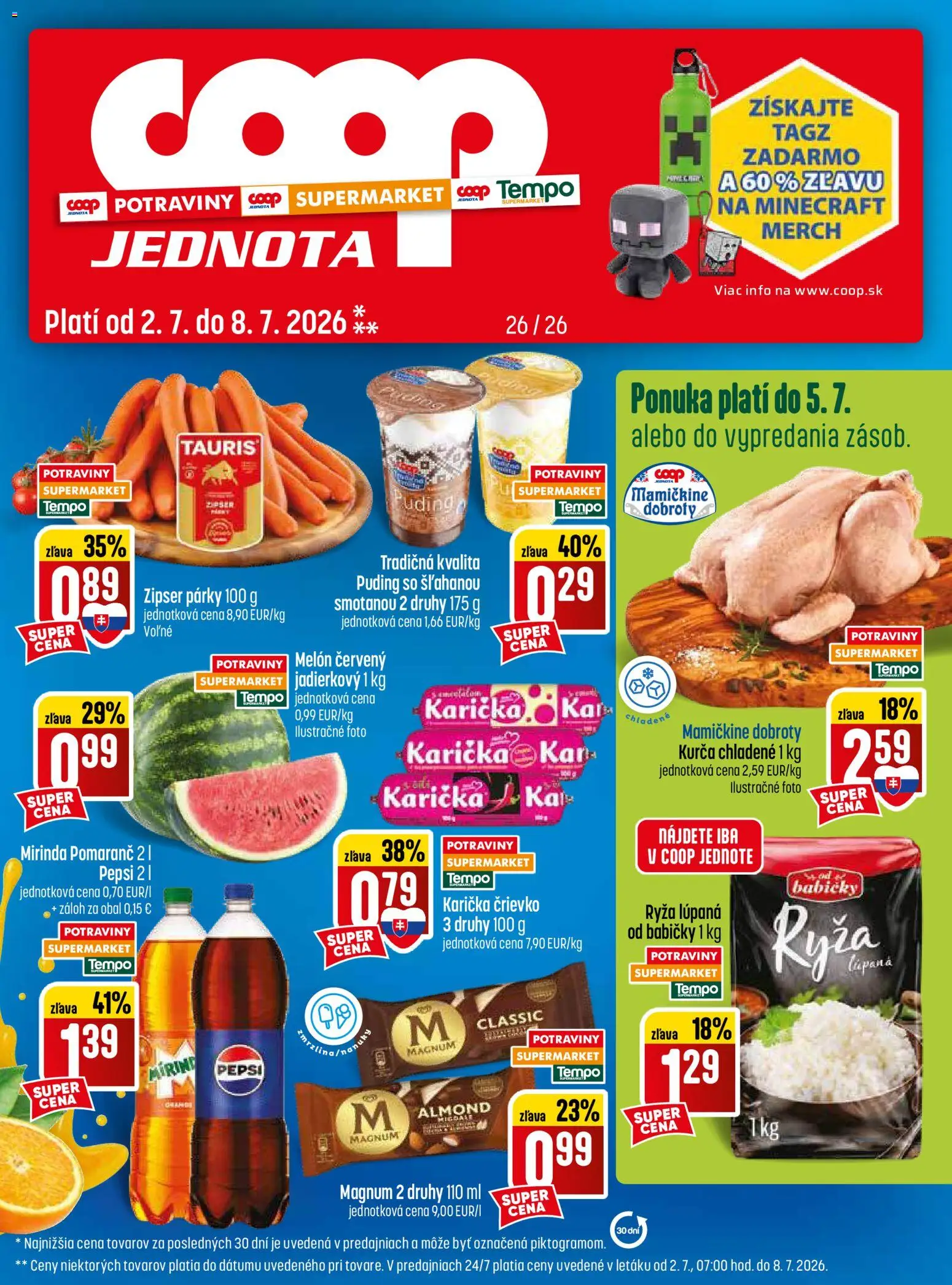 Nové COOP Jednota akcie – leták je platný od 02.07.2026 | Strana: 1