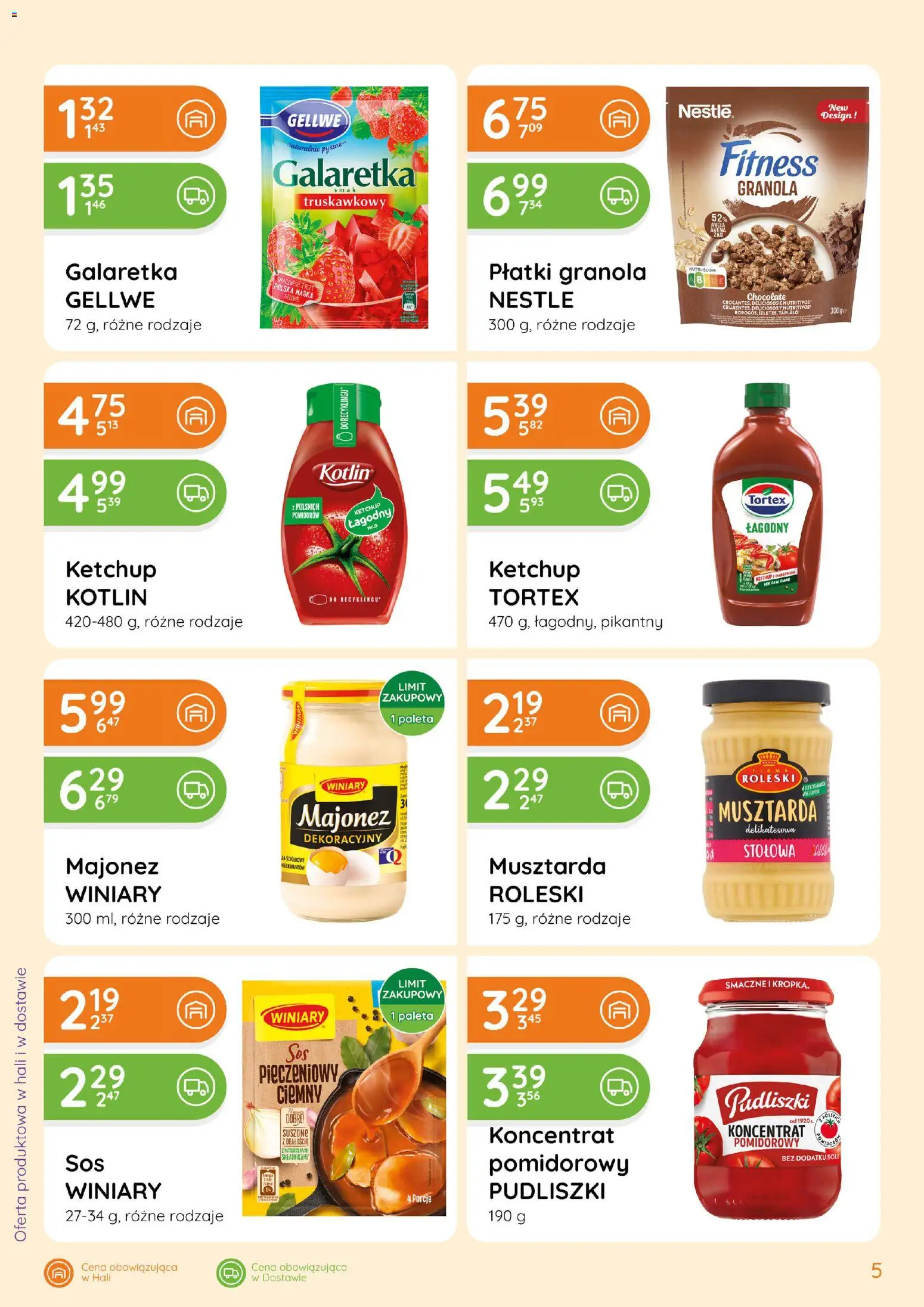 Eurocash gazetka - Ofensywa Spożywcza od 20.08.2026 | Strona: 5 | Produkty: Galaretka, Płatki granola, Granola, Płatki