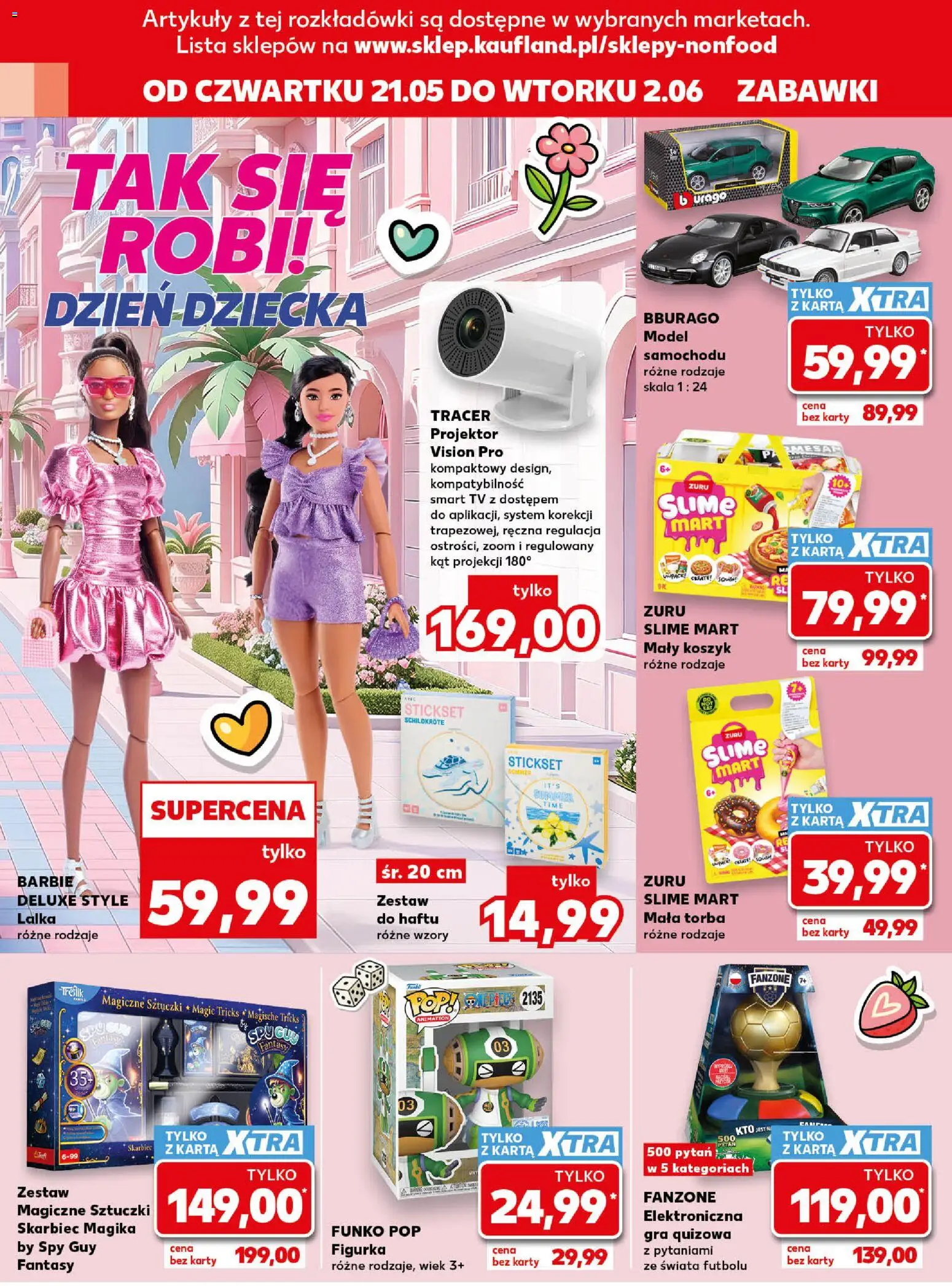 Kaufland Polsko leták - Złap okazje od 21.05.2026 | Strana: 16 | Produkty: Tv, Deluxe, Barbie, Karty