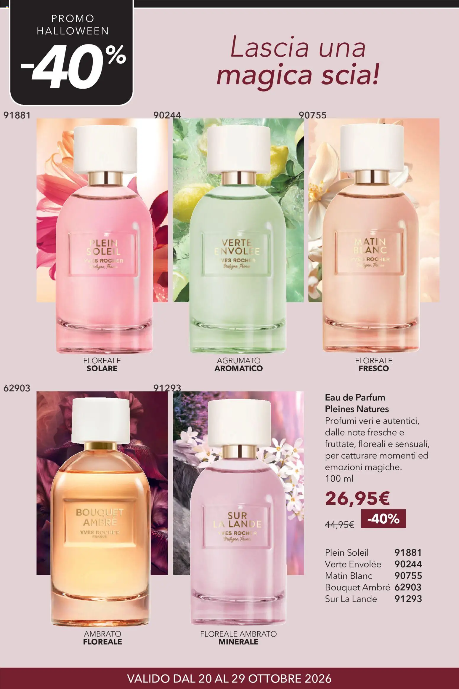 Volantino Yves Rocher del 20/10/2026 | Pagina: 14 | Prodotti: Profumi