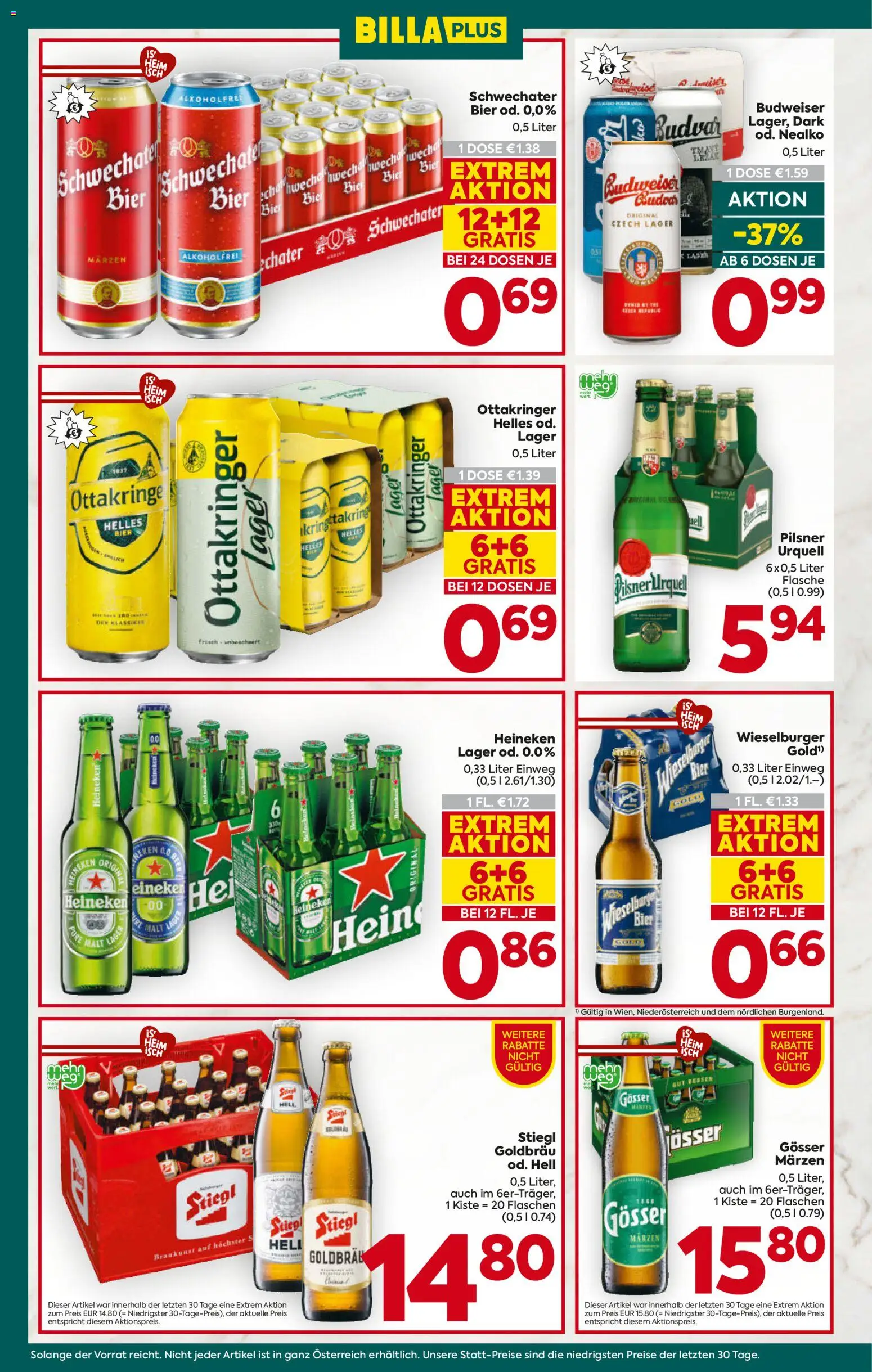 Billa Plus Flugblatt gültig ab 07.05.2026 | Seite: 18 | Produkte: Bier