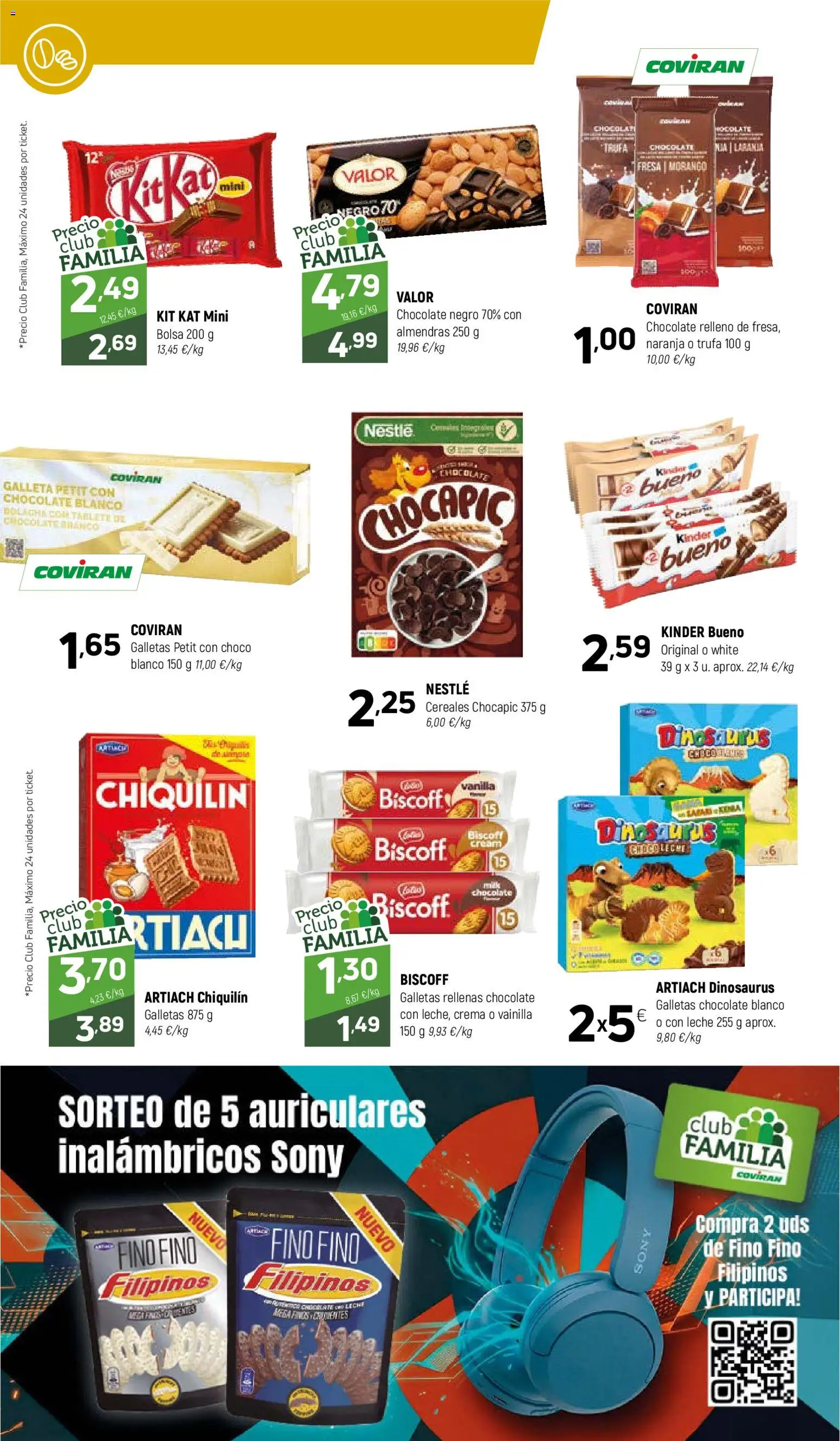 Coviran - Centrof │ válido desde el 07.04.2026 | Página: 10 | Productos: Cereales, Crema, Galletas, Auriculares