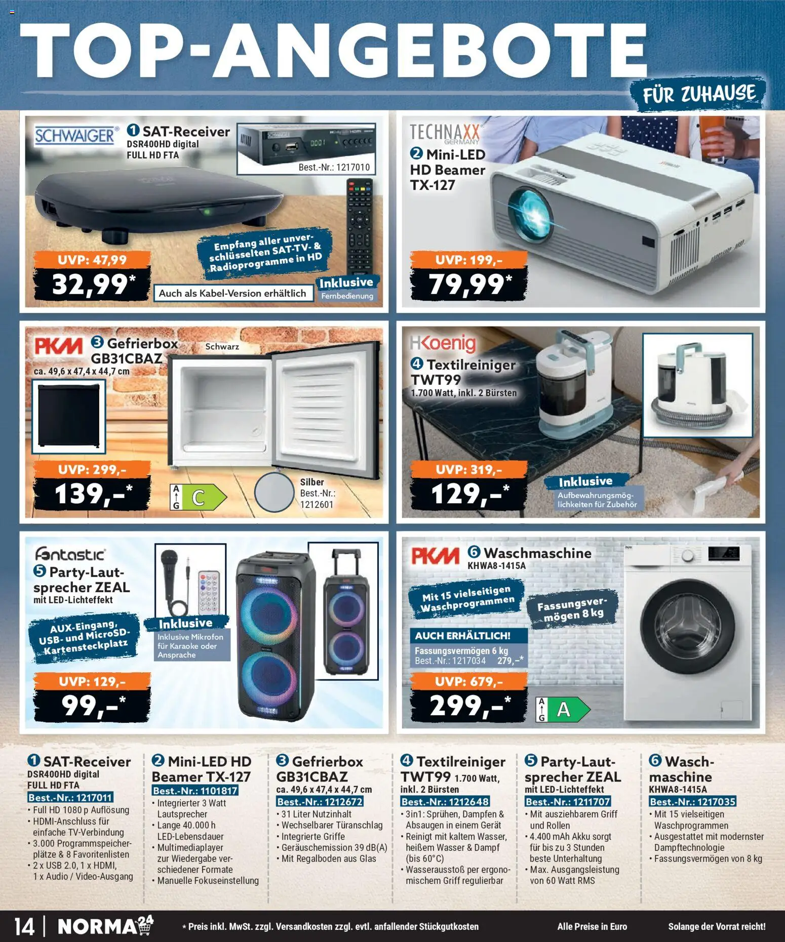 Norma Bestellmagazin Juni 2026 – gültig ab 01.06.2026 | Seite: 14