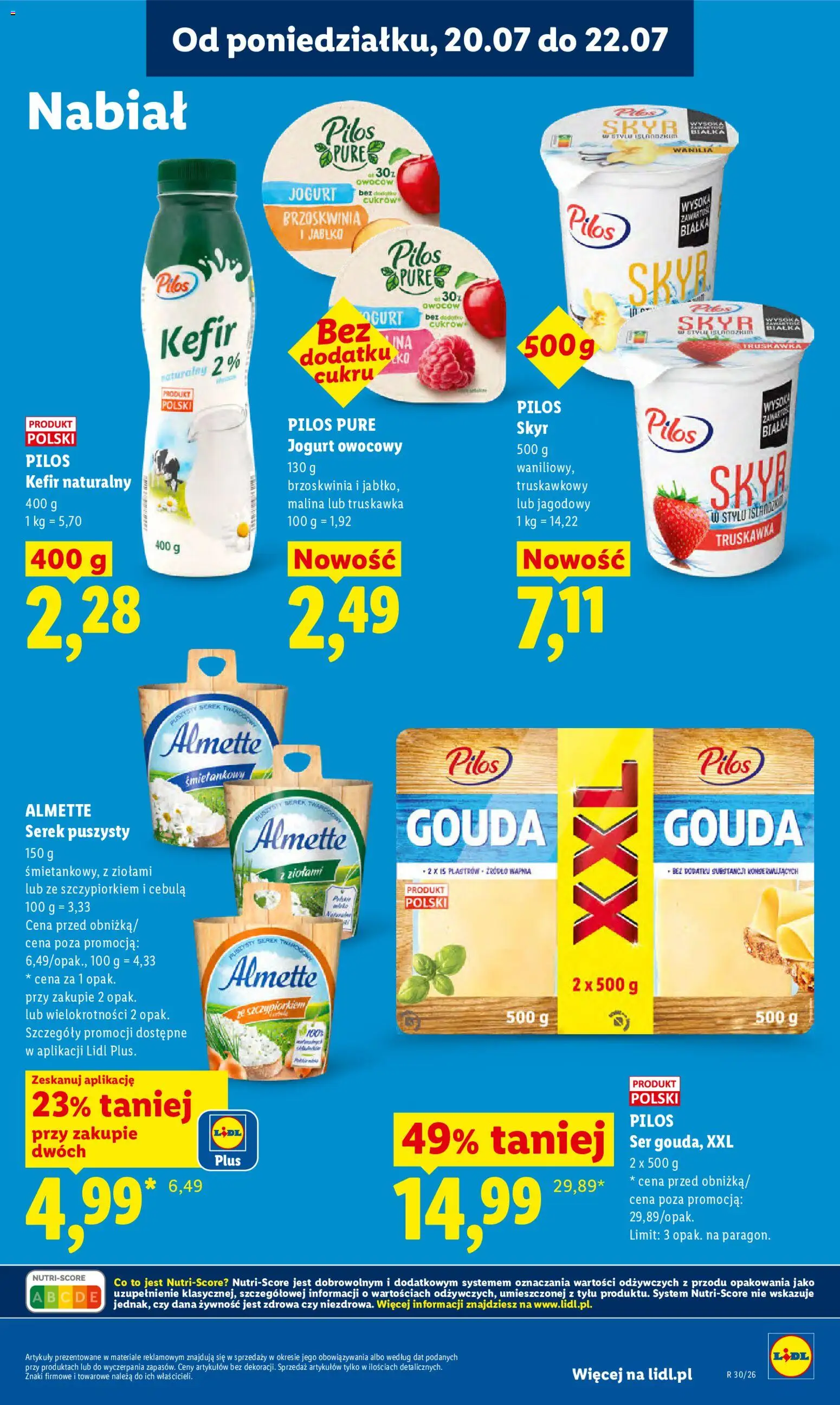 Lidl gazetka od 20.07.2026 | Strona: 61 | Produkty: Cream cheese, Żywność, Almette, Wanilia