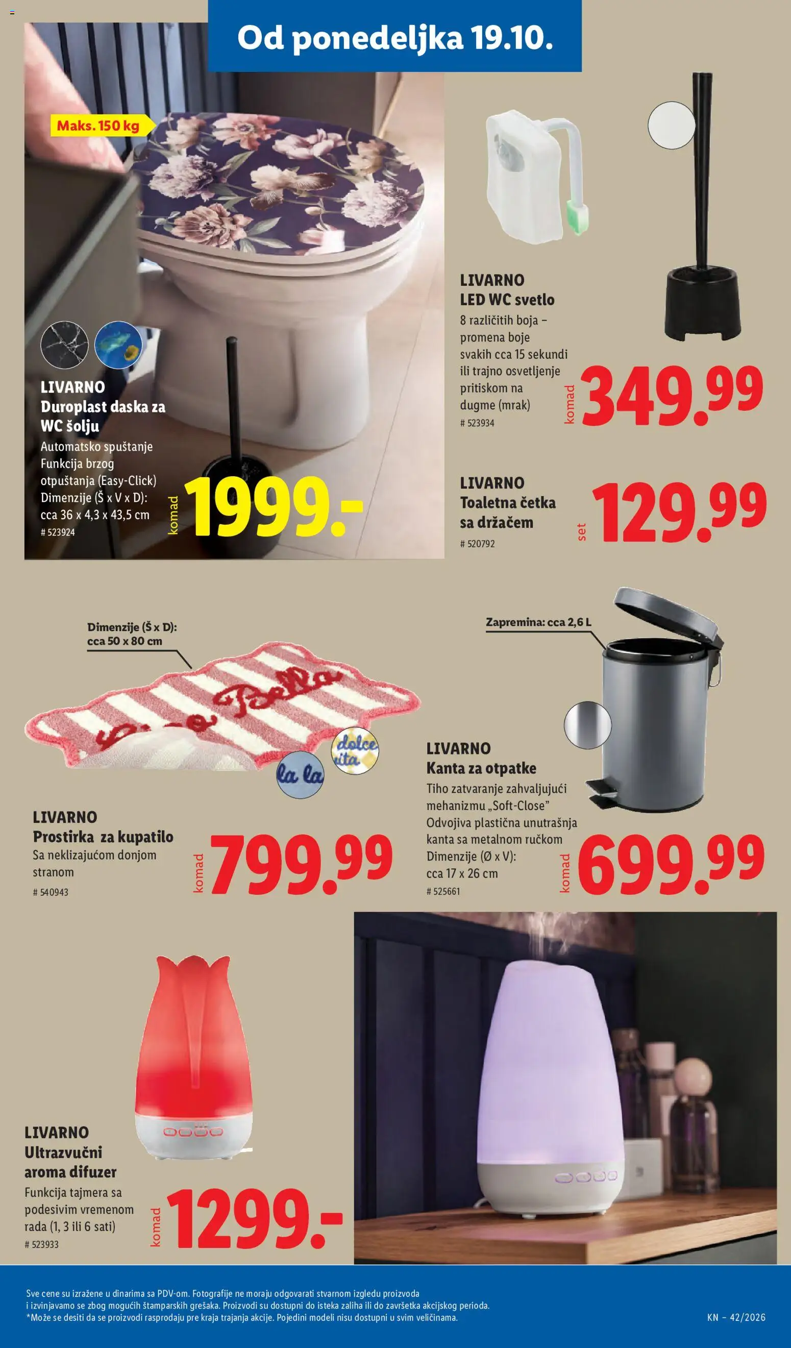 Lidl katalog - važi od 15.10.2026 | Strana: 93 | Proizvode: Osvetljenje, Led, Kupatilo, Četka