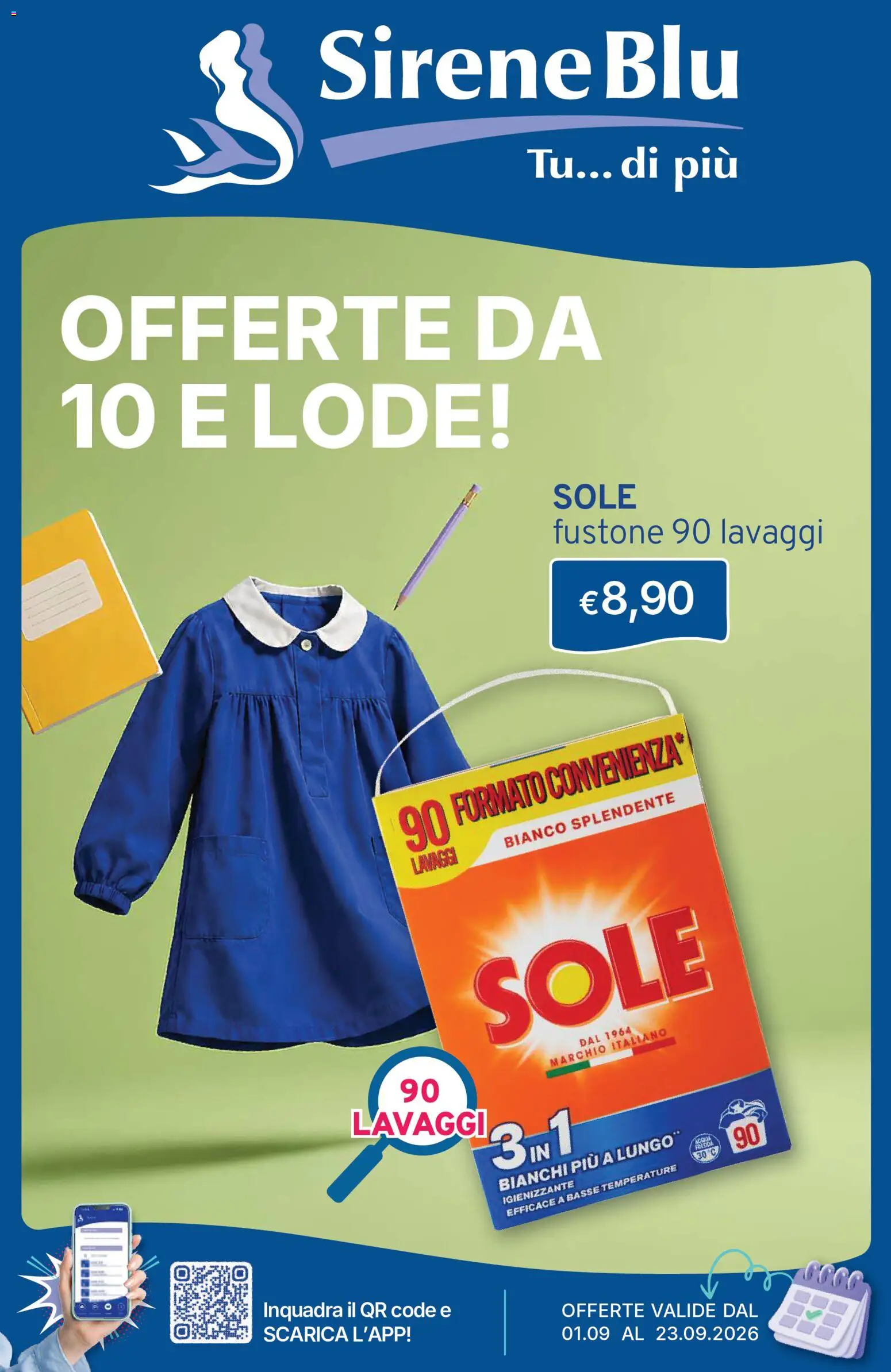 Volantino Sirene Blu del 01/09/2026 | Pagina: 1