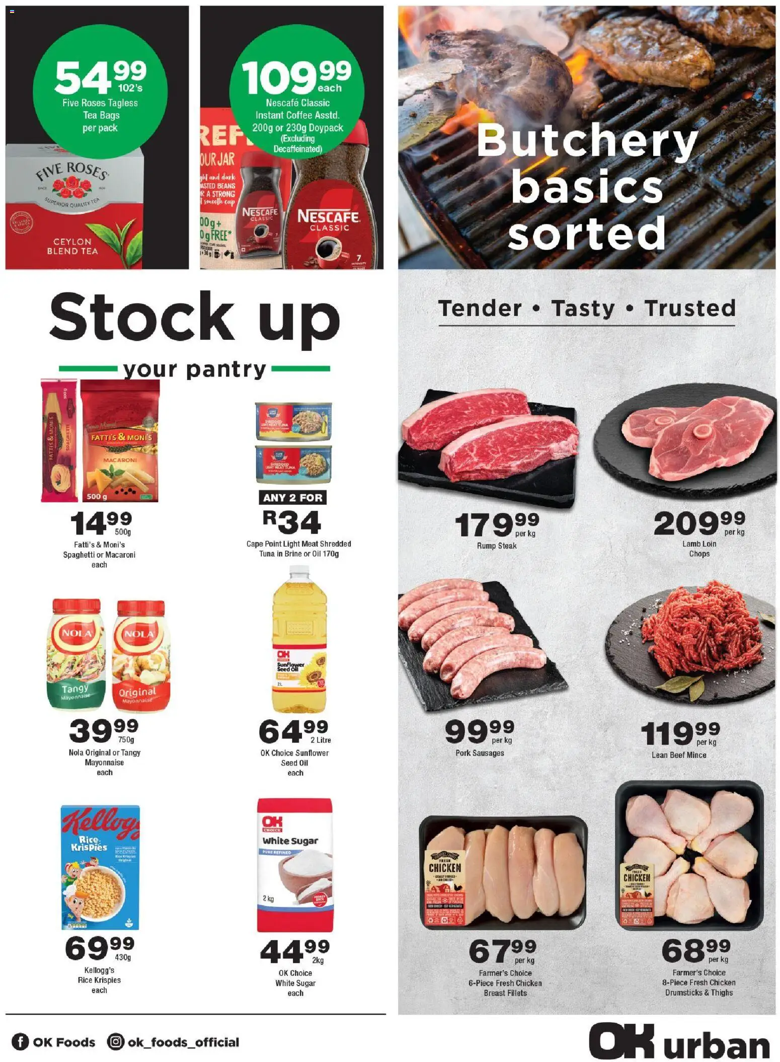 New OK Foods catalogue – valid from 10.06.2026 | Page: 3 | Products: Light, Oil, Rice, Tea