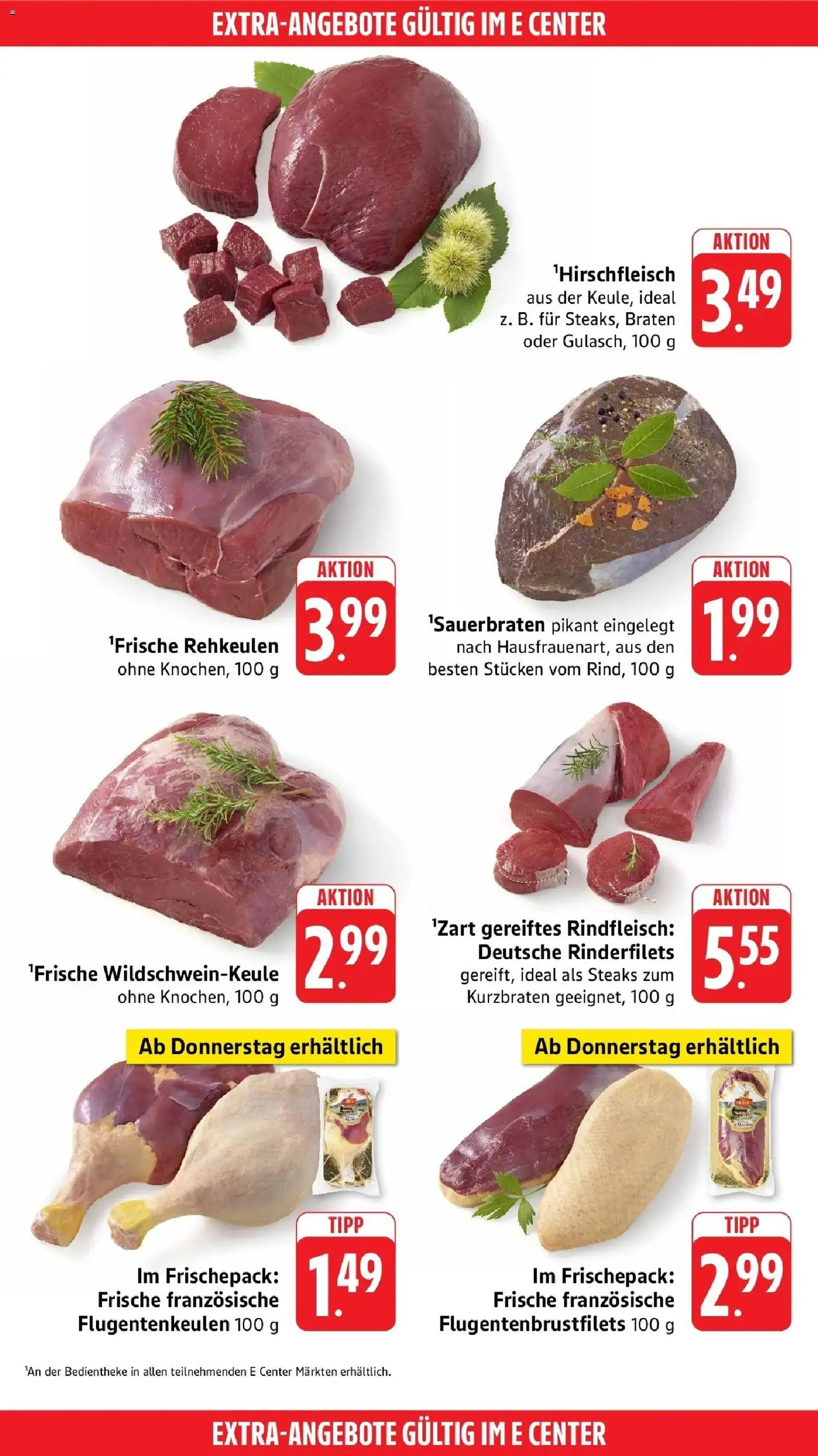 E center Prospekt Ditzingen (ab 26.10.2026) zum Blättern | Seite: 48 | Produkte: Rindfleisch