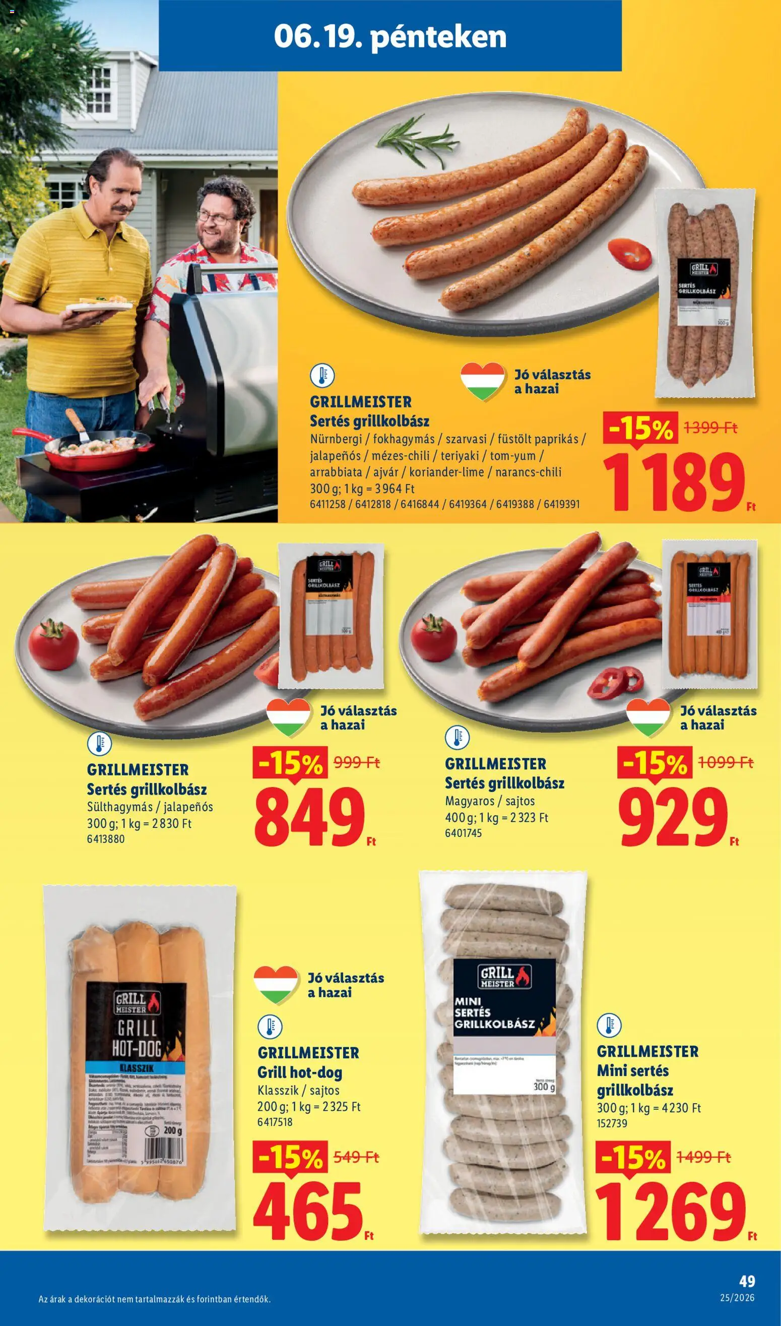 Lidl akciós ujság - amely érvényes a következő dátumtól: 18.06.2026 | Oldal: 49
