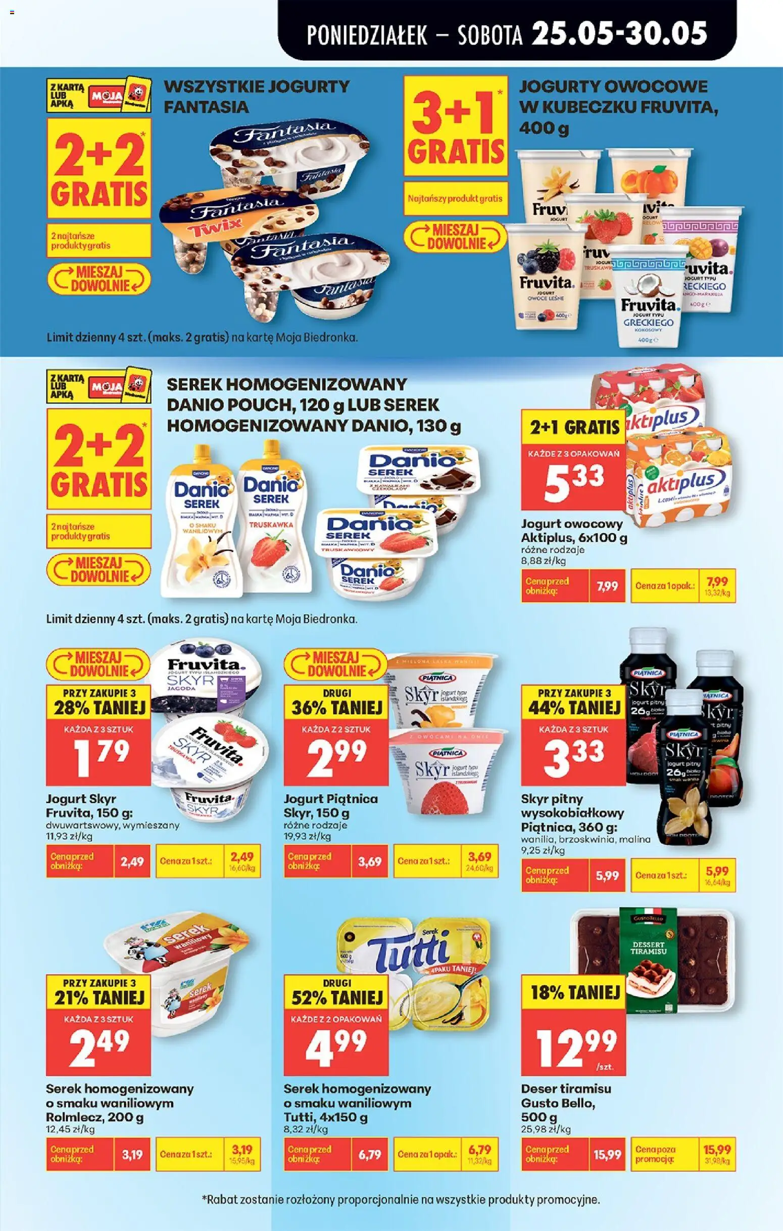 Biedronka Polsko leták od 25.05.2026 | Strana: 39 | Produkty: Jogurt, Tiramisu, Skyr, Jogurty