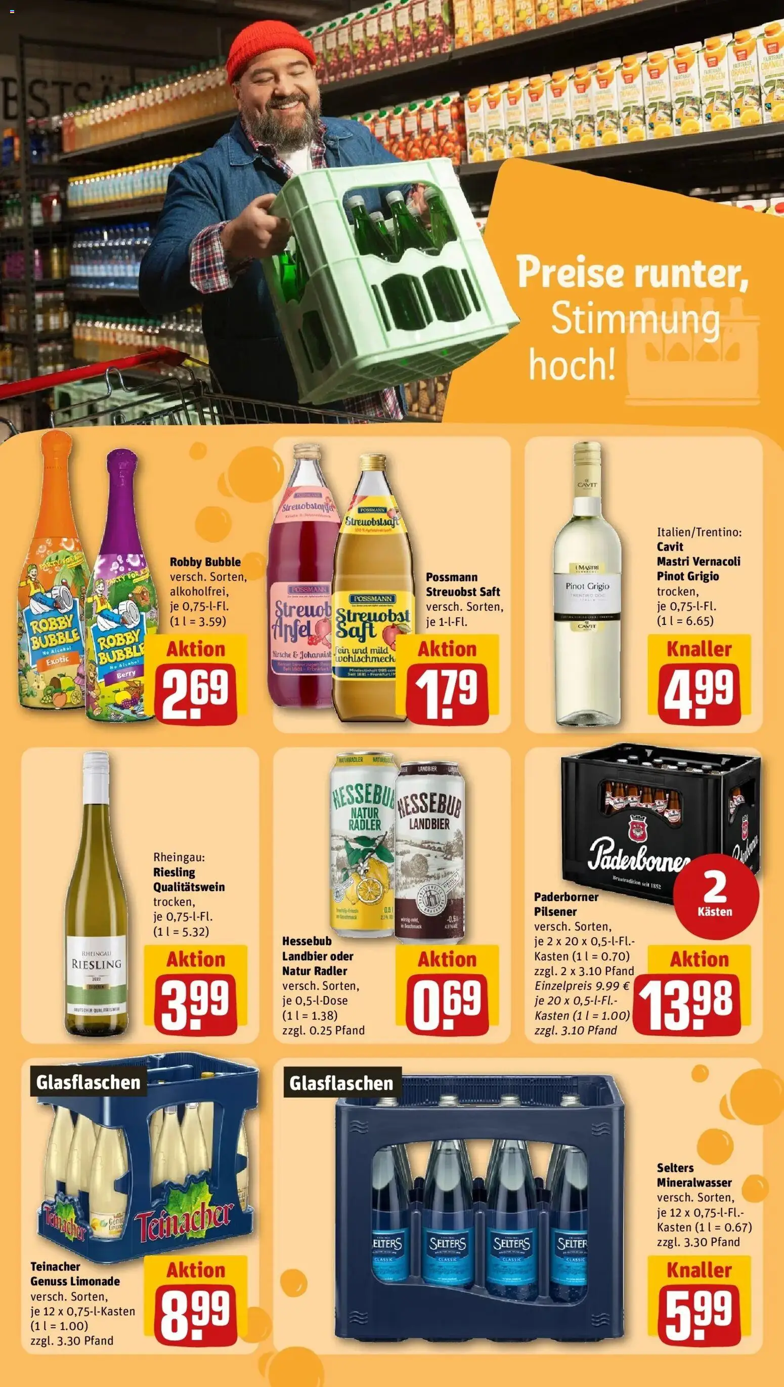REWE Prospekt ab 31.08.2026 zum Blättern » Angebote | Seite: 19 | Produkte: Orangen, Limonade, Mineralwasser, Saft