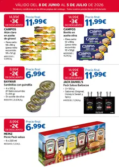 Vista previa Costco catálogo válido desde el 08.06.2026 | Página: 13 | Productos: Sardinillas, Aceite de oliva, Barbacoa, Atún claro