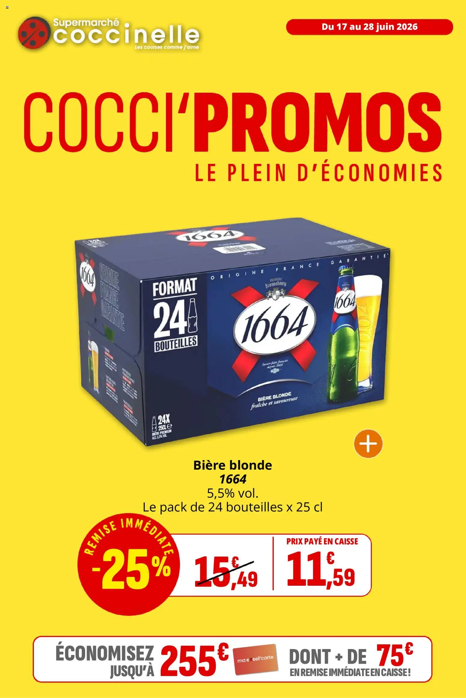 {H1} | Page: 1 | Produits: Biere blonde 1664, Bière blonde, Bière