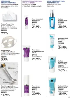 Pré-visualização Anew Sérum Antimanchas, Sérum antimanchas em frasco de 30 ml. válido de 01/06/2026 | Página: 115 | Produtos: Agua, Bolsa, Base, Creme