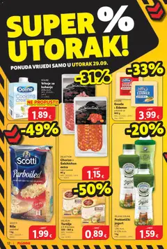 Doline Gouda ili Edamer polutvrdi sir, Gouda ili Edamer polutvrdi sir 500 g - Pregled kataloga iz trgovine Plodine, vrijedi od 23.09.2026 | Stranica: 12