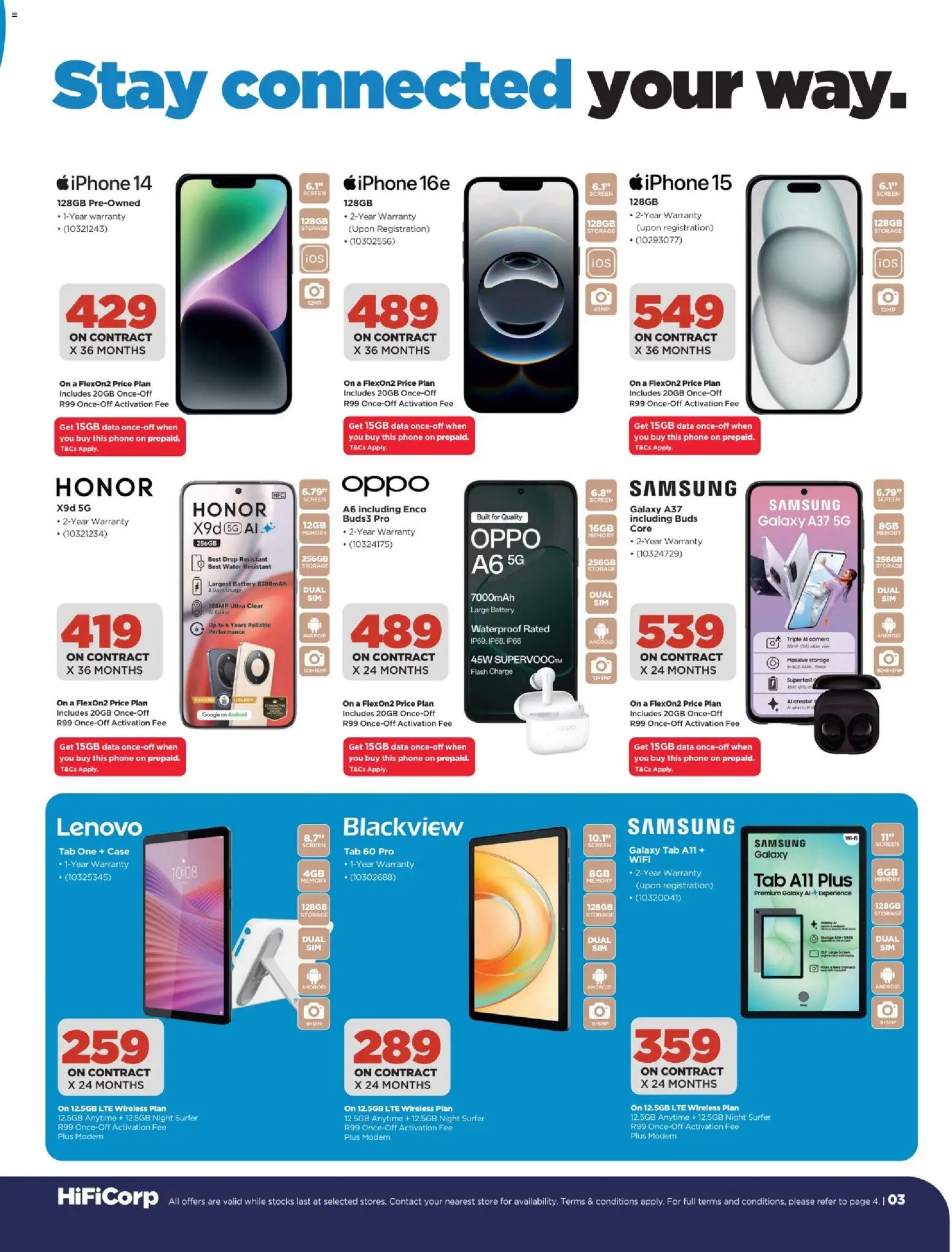 New HiFi Corp catalogue – valid from 07/08/2026 | Page: 3 | Products: Data, Camera, Battery, Water