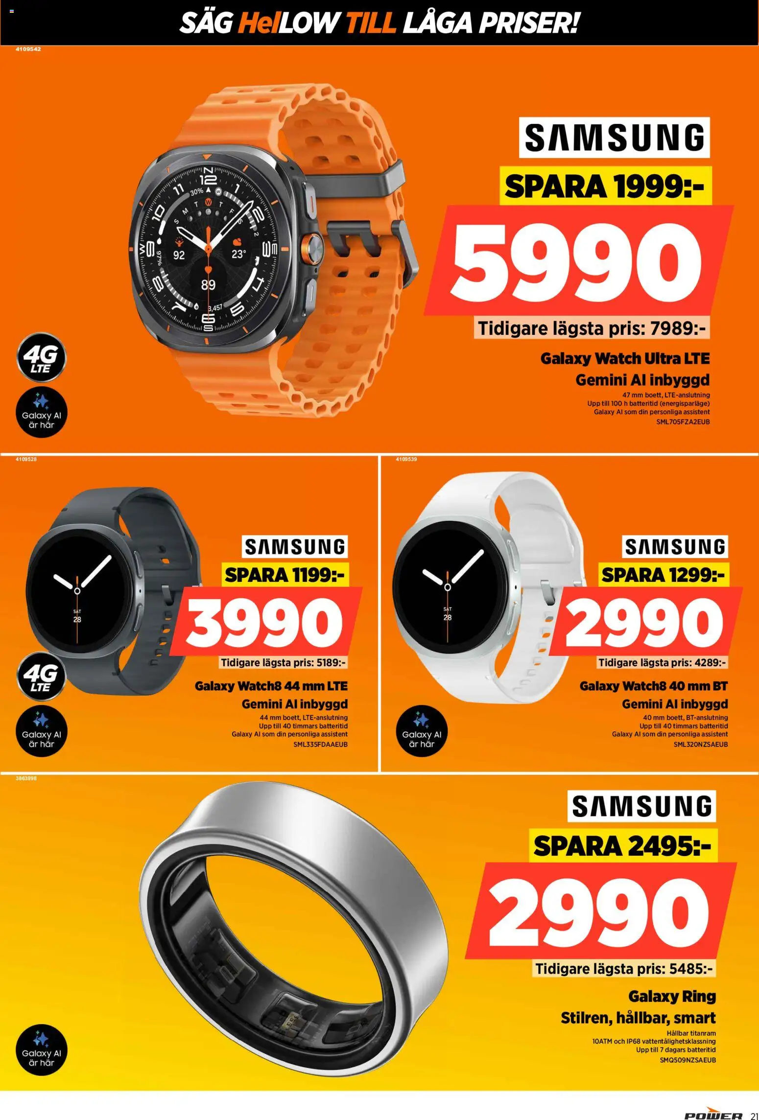 Power reklamblad aktuell från 15.06.2026 | Sida: 21 | Produkter: Såg, Ring