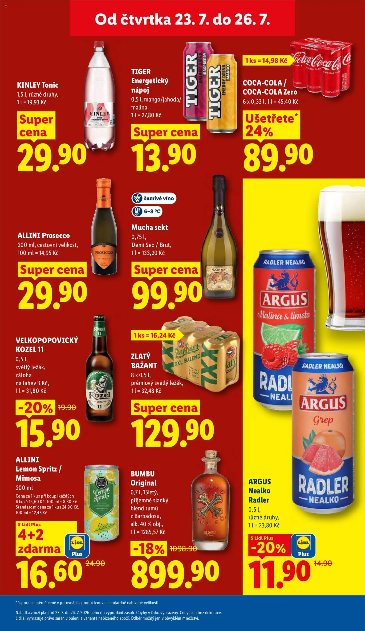 Lidl leták od 23.07.2026 | Strana: 25 | Produkty: Mango, Radler, Mucha sekt, Cola