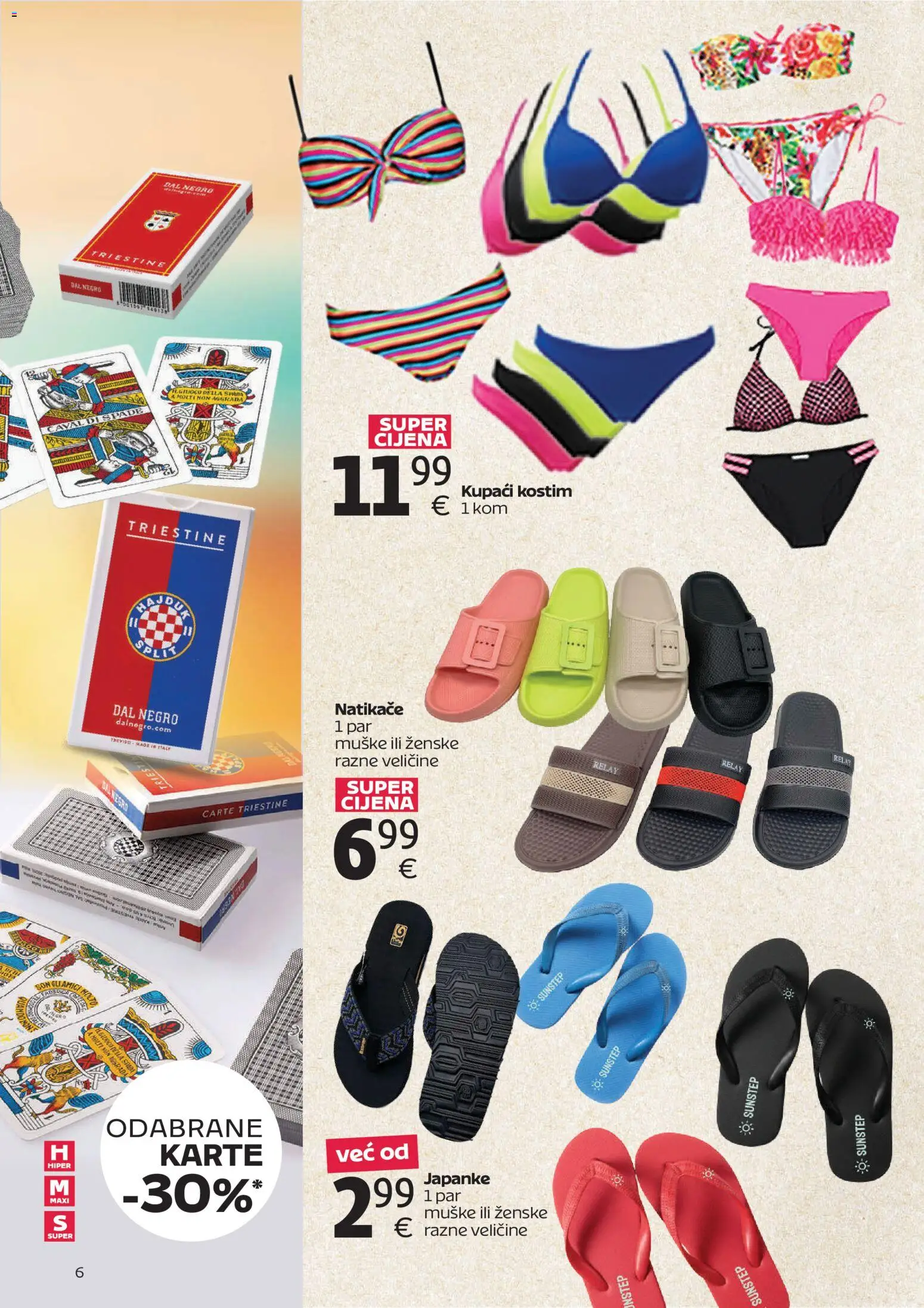 Tommy katalog | vrijedi od 15.06.2026 | Stranica: 6 | Proizvodi: Natikače, Kupaći kostim, Japanke