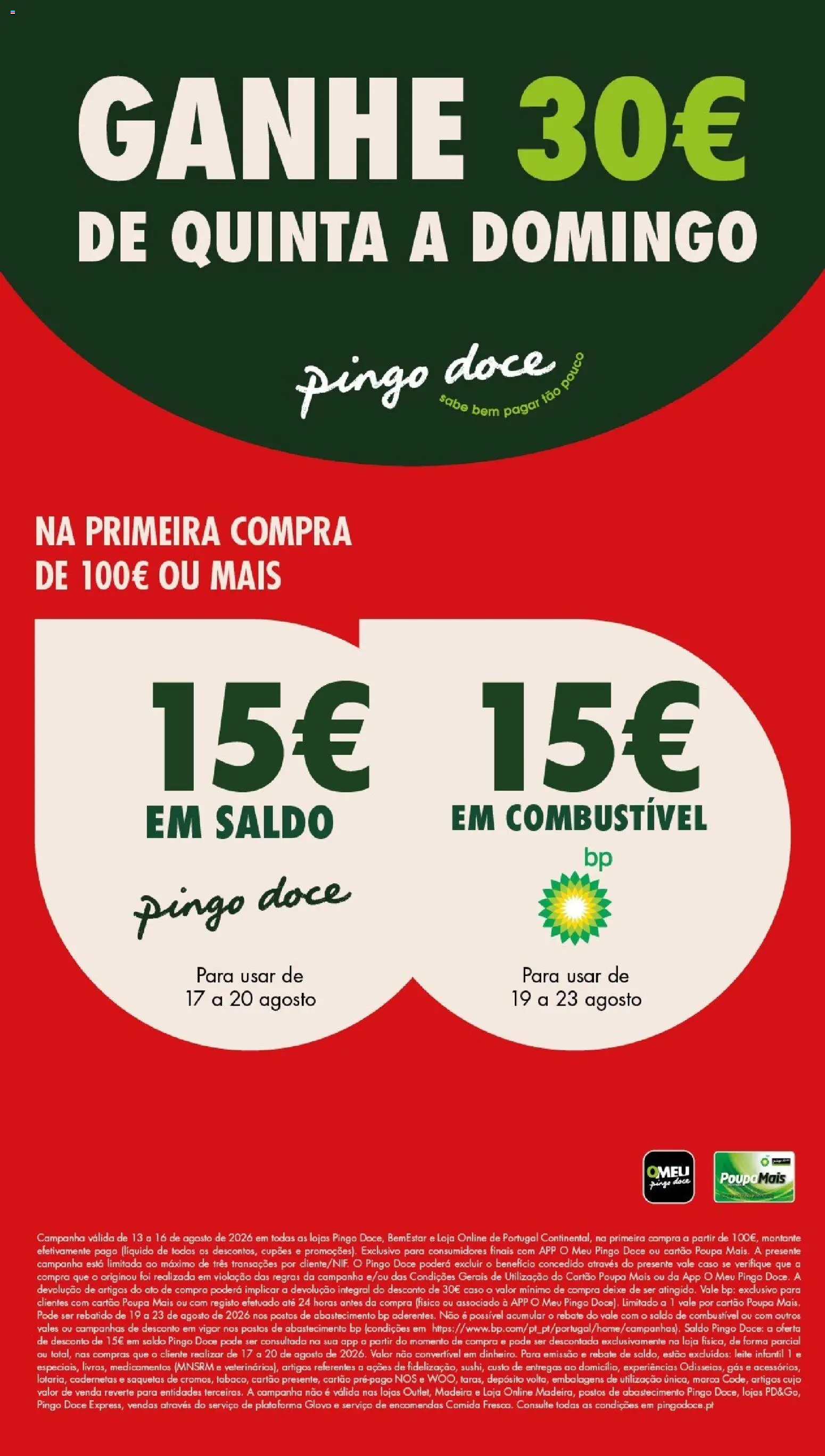 Pingo Doce Poupe este Fim de Semana │ válido de 14/08/2026 | Página: 1 | Produtos: Leite infantil, Leite, Saquetas