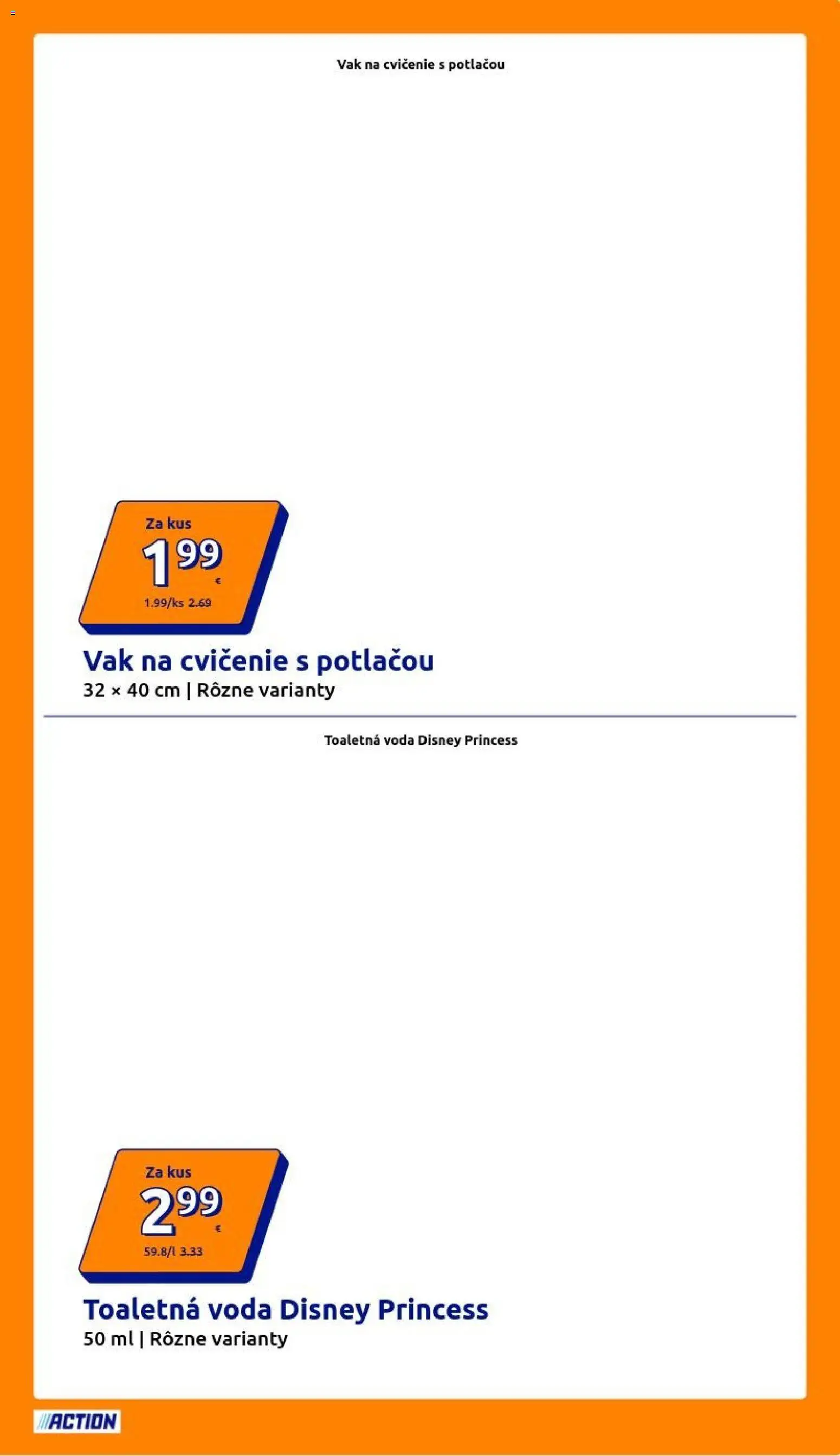 Nové Action akcie – leták je platný od 12.08.2026 | Strana: 25 | Produkty: Toaletná voda, Voda