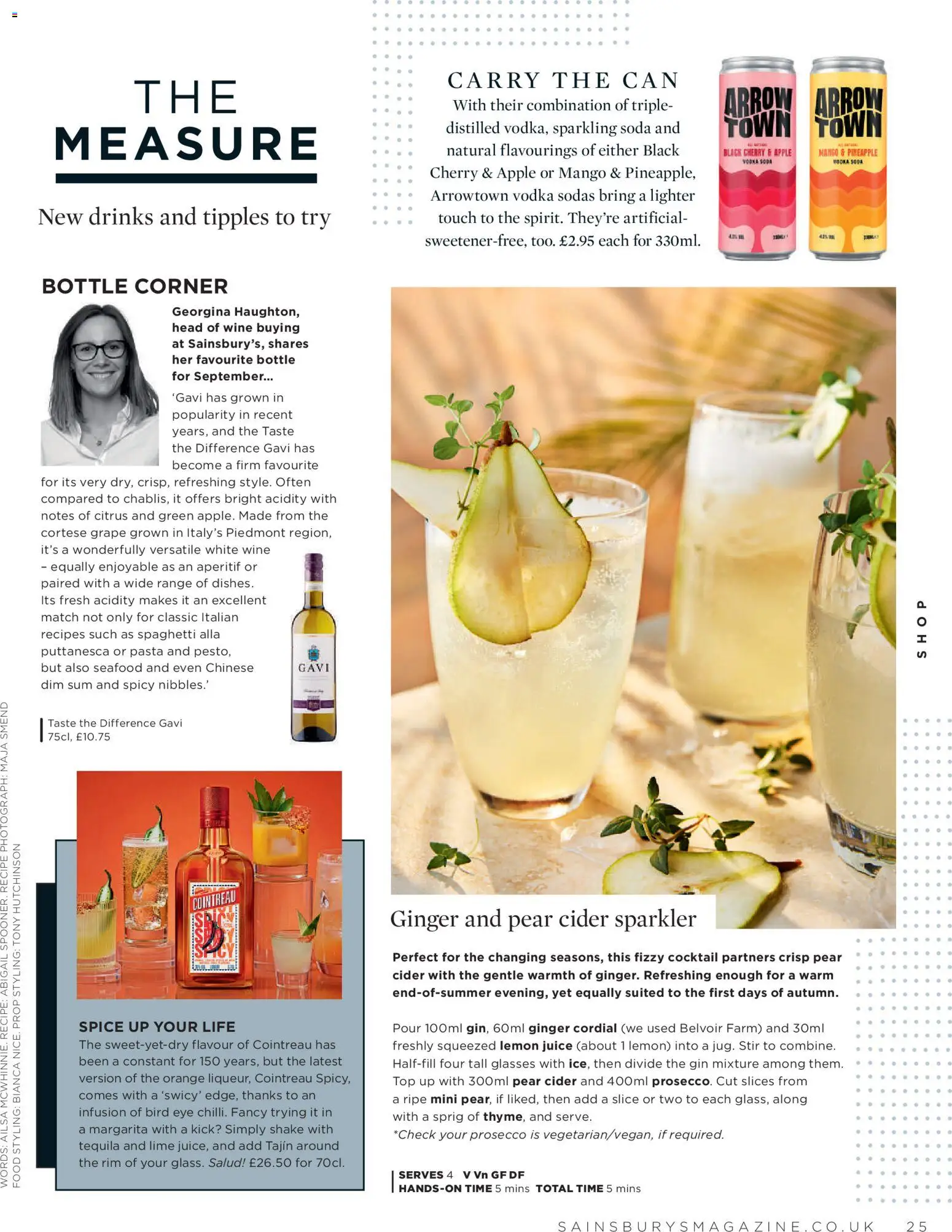 {H1} | Page: 25 | Products: Lemon juice, Pasta, Vodka, Soda