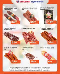 Ofertele Unicarm valabile de la 16.07.2026
