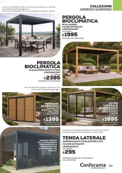 Anteprima del volantino Conforama volantino Arredo valido a partire dal 22/06/2026 | Pagina: 99 | Prodotti: Tenda, Pergola, Alluminio