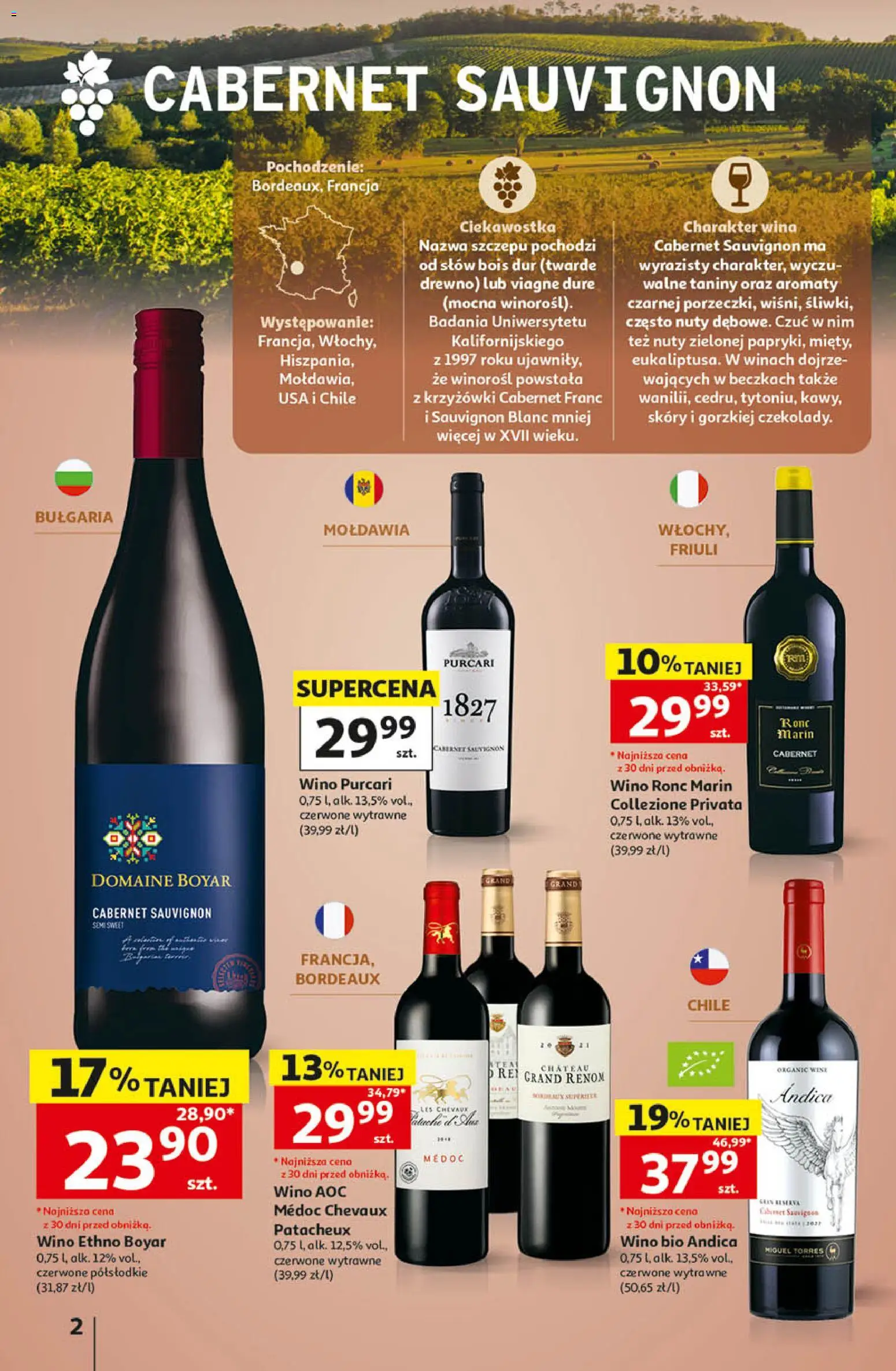 Auchan gazetka - Katalog Wino od 05.10.2026 | Strona: 2 | Produkty: Wino, Sauvignon Blanc