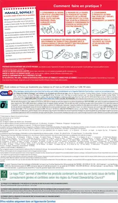 Carrefour - Prévisualisation de La viande, du poisson (et autres produits de la pêche) ou des œufs, 1 ou 2 fois par jour en alternance ; penser à consommer du poisson au moins deux fois par semaine valide à partir de 07/07/2026 | Page: 91