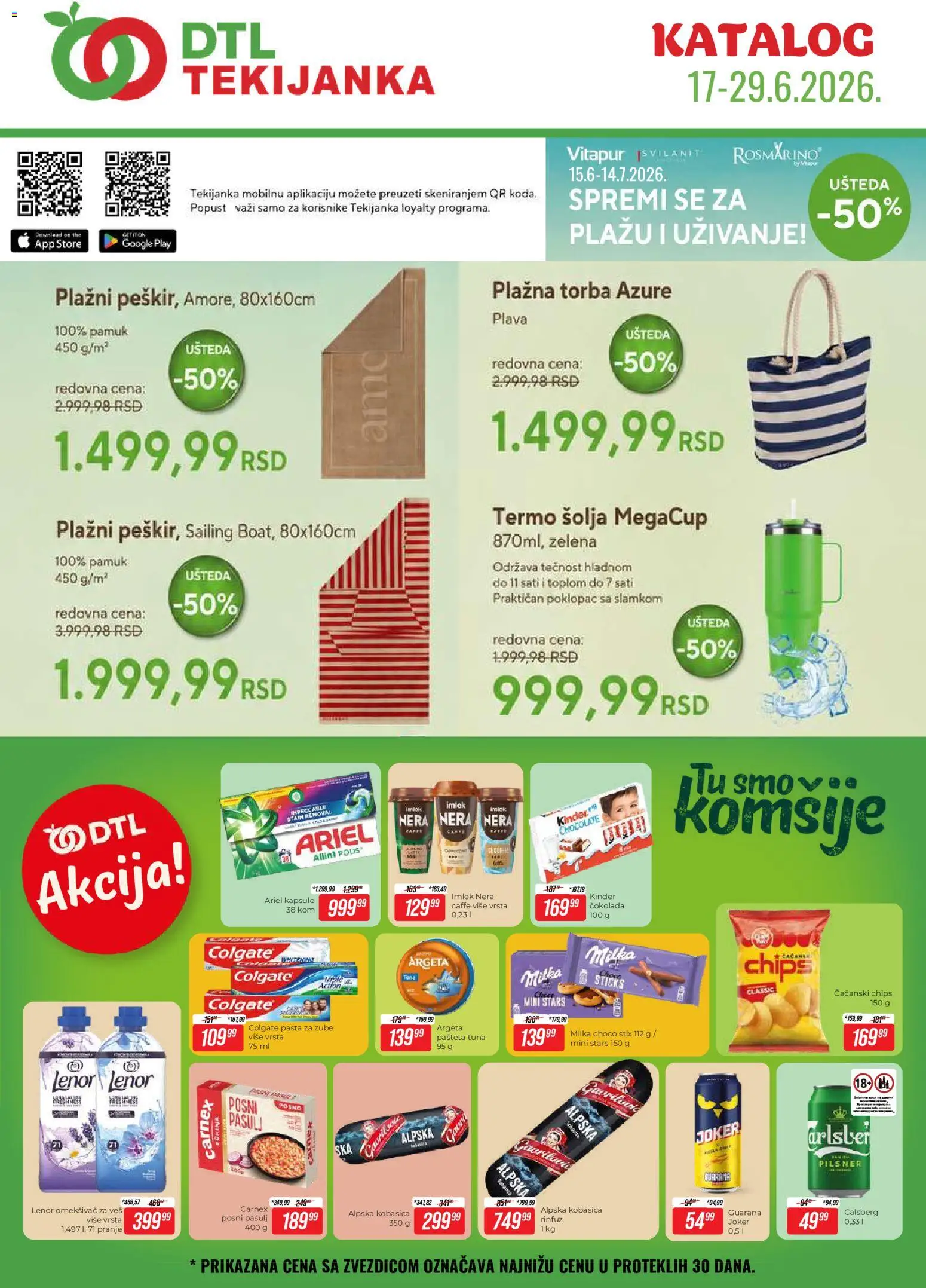 Tekijanka katalog - važi od 17.06.2026 | Strana: 1 | Proizvode: Lenor, Kapsule, Torba, Pasta za zube