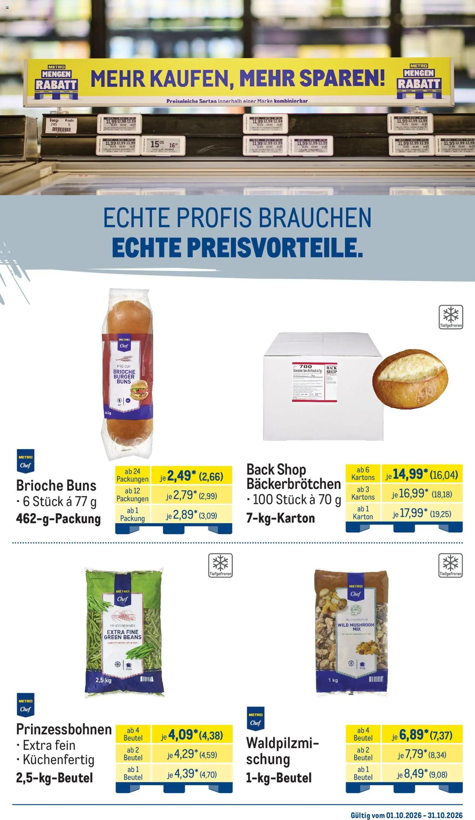Metro Monats-Menü – gültig ab 01.10.2026 | Seite: 22 | Produkte: LG, Burger, Äpfel