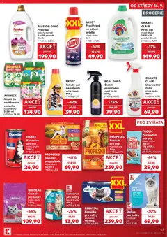 Náhled letáku WHISKAS, Granule, pro kočky, různé druhy, 1,4 kg, (=100 g 7,85), Granule pro kočky různé druhy 1,4 kg od 16.09.2026 | Strana: 47