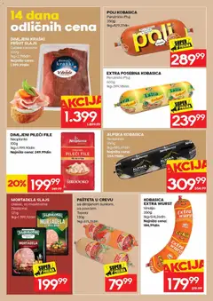 Idea katalog - pregled Idea kataloga - važi od 12.10.2026 | Strana: 14 | Proizvode: Pršut, Pileći file, Perutnina Ptuj, Kobasica