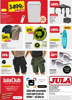 Jula erbjudanden - Förhandsvisning av reklamblad från butik Jula aktuell från 11.06.2026 | Sida: 10 | Produkter: Luftkonditionering, Galler, Kläder, Häll