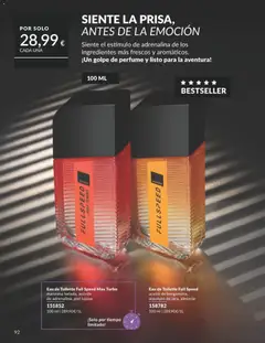 Vista previa Catálogo AVON campaña 8 válido desde el 01/08/2026 | Página: 92 | Productos: Perfume, Eau de toilette, Κρεμάστρα, Aceite