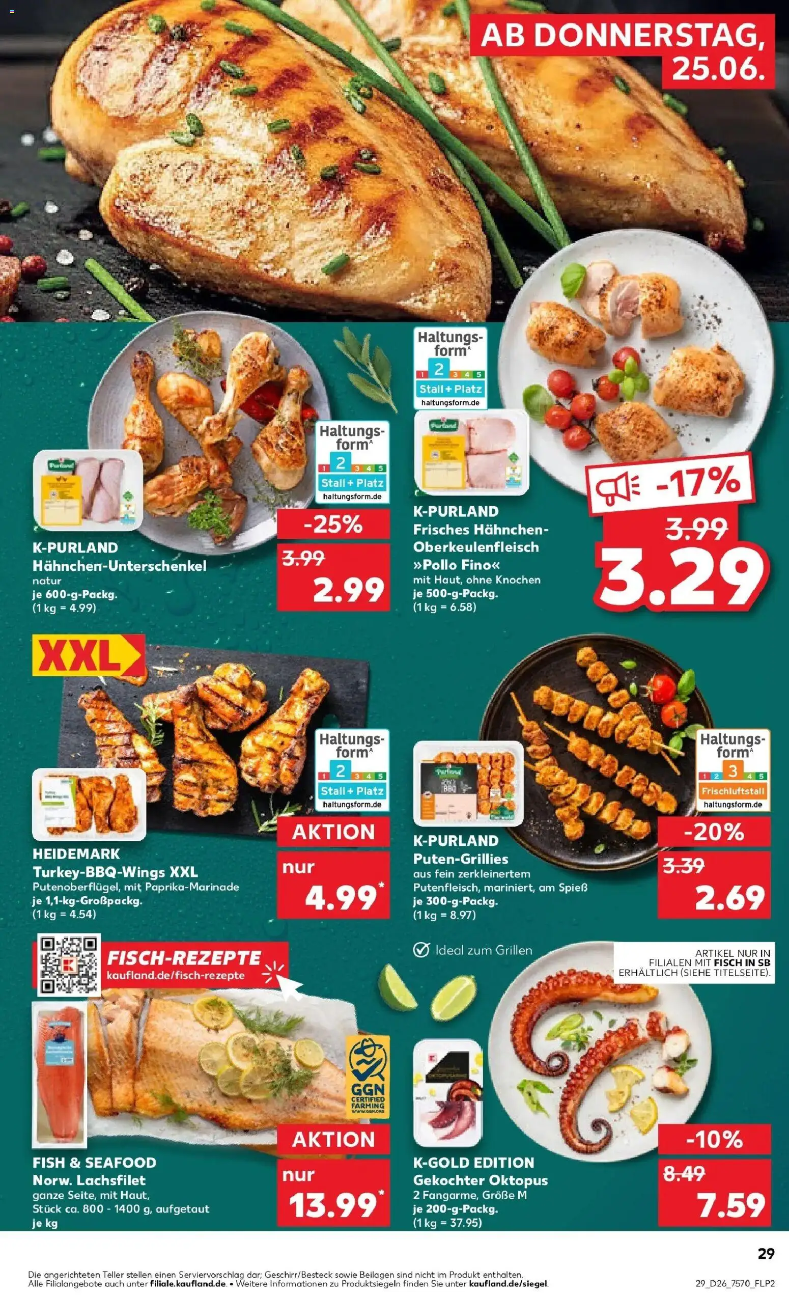 Kaufland Prospekt Wülfrath – gültig ab 22.06.2026 | Seite: 38 | Produkte: Hahnchen, Fisch