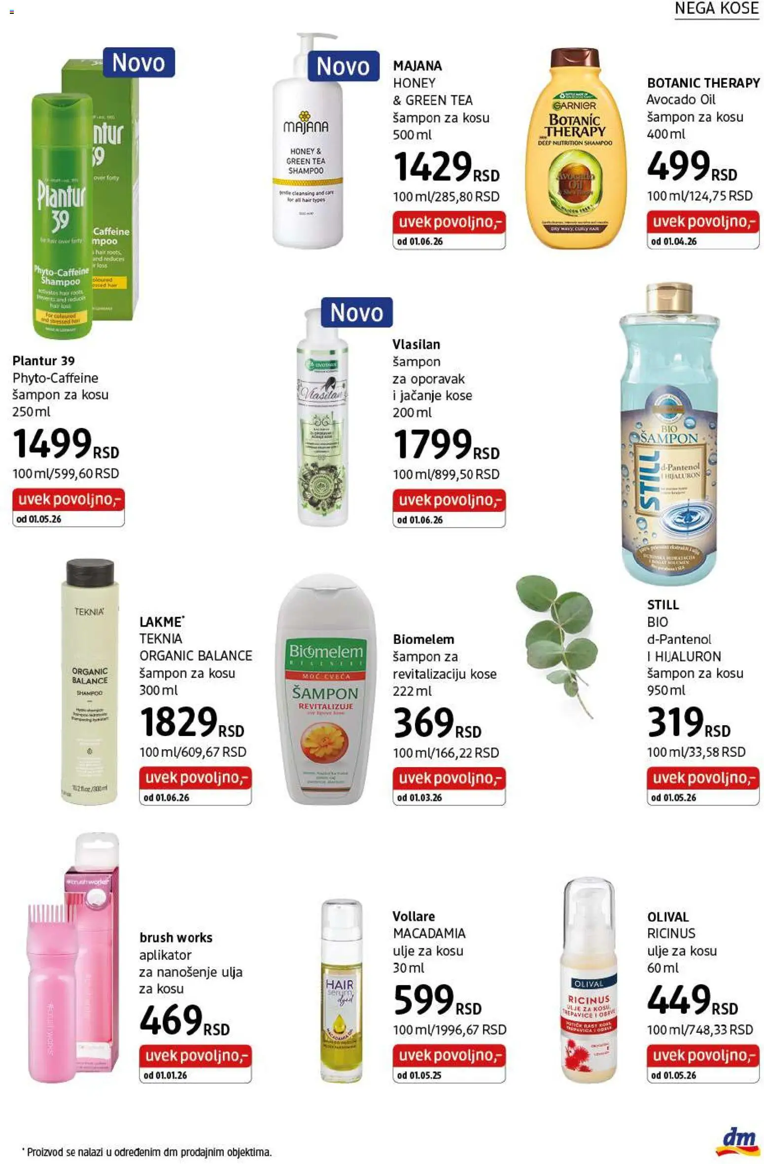 DM Drogerie katalog - važi od 01.06.2026 | Strana: 19 | Proizvode: Garnier, Šampon, Ulje za kosu, Ulje