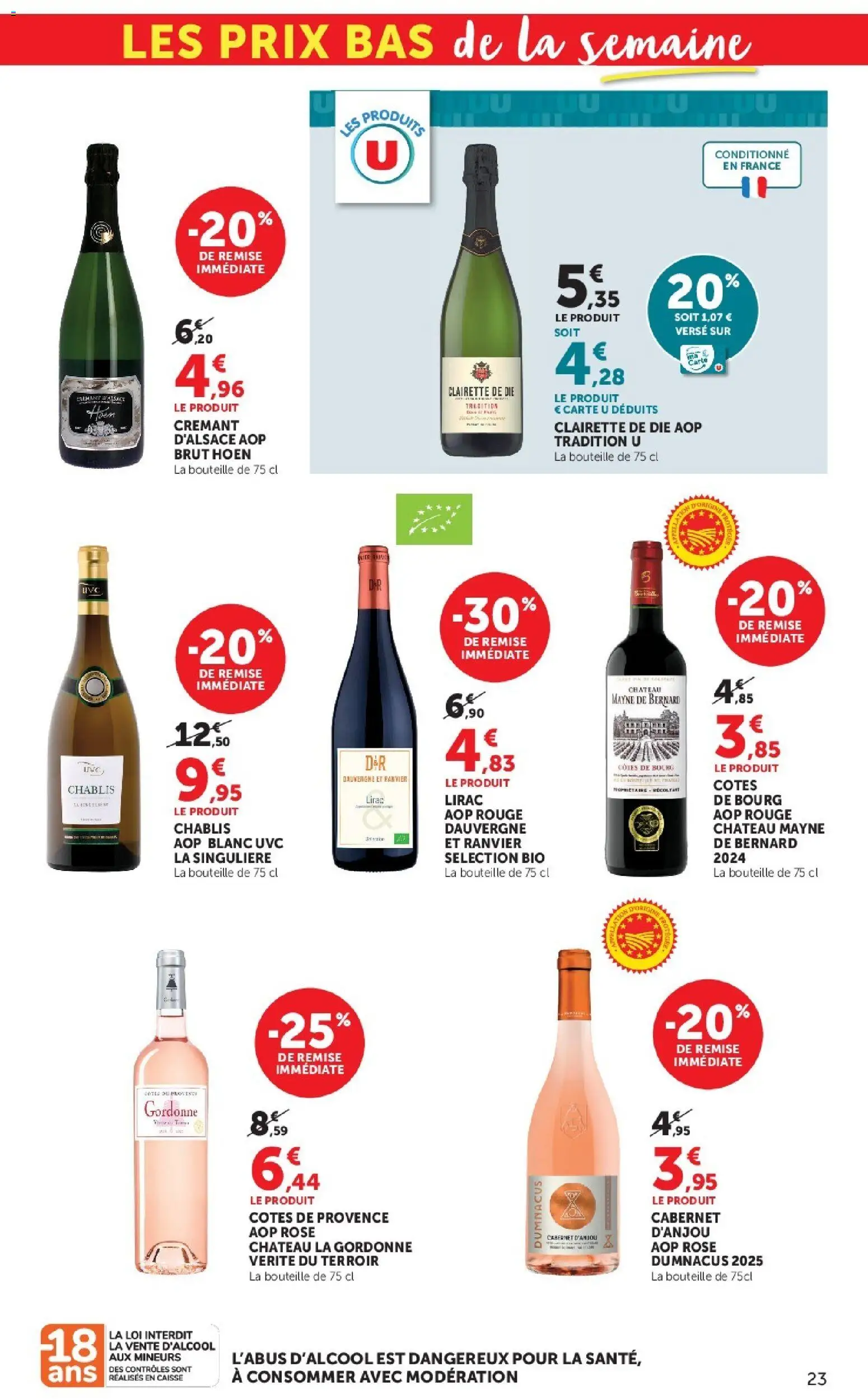 {H1} | Page: 23 | Produits: Clairette de die, Crémant, Crémant d'alsace