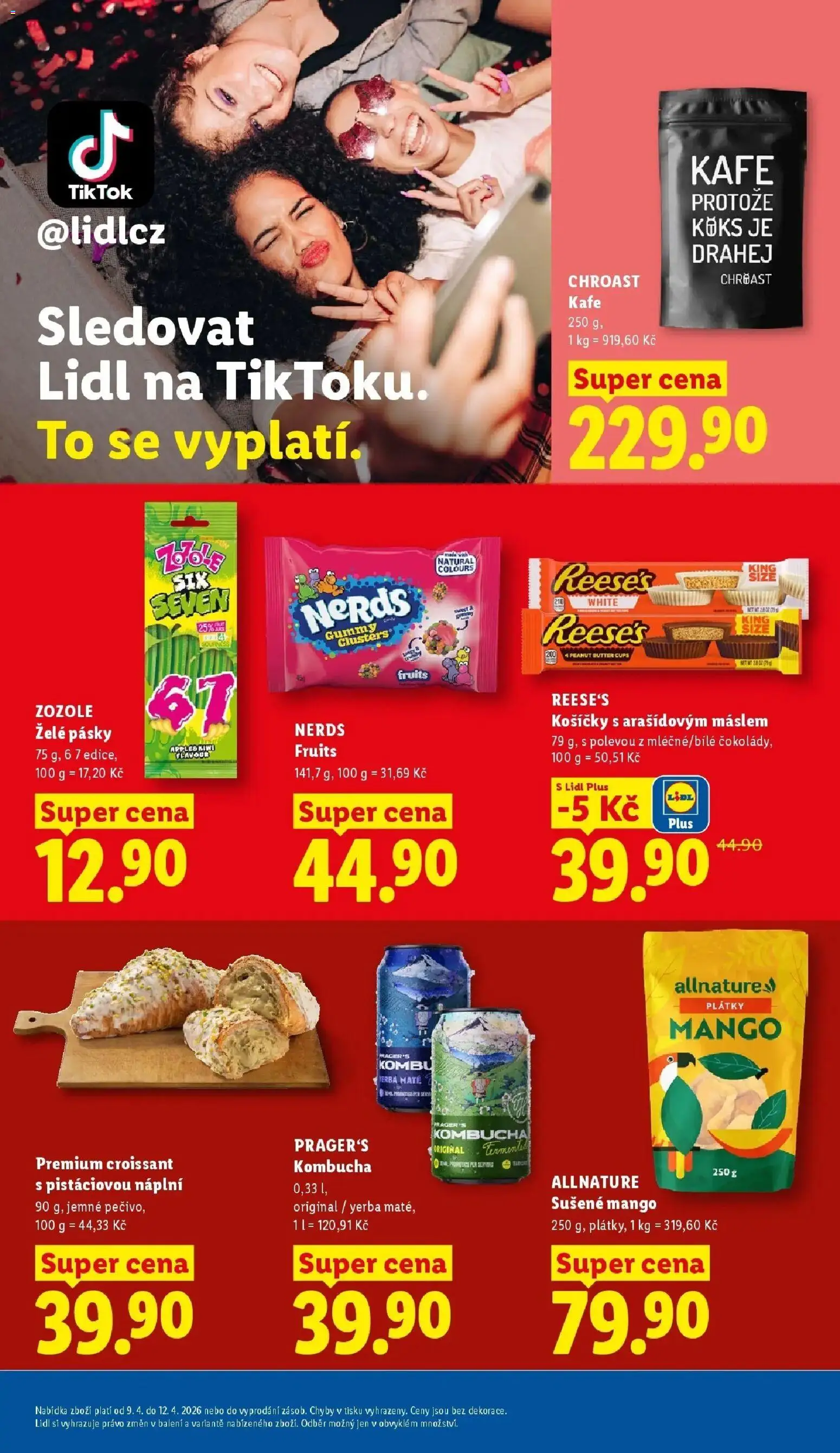 Lidl aktuální leták od 09.04.2026 | Strana: 23 | Produkty: Yerba mate, Mango, Kombucha, Croissant