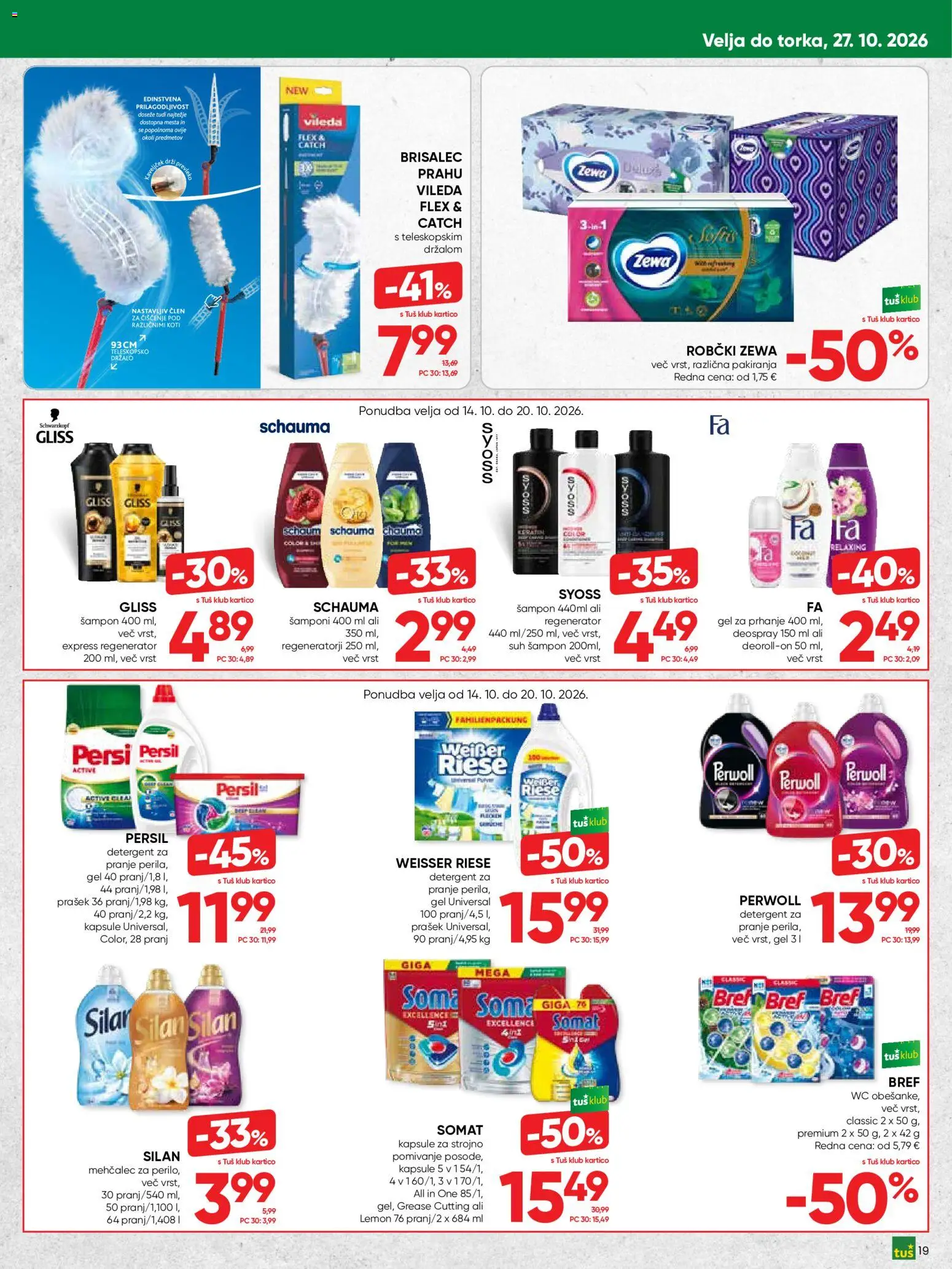 Novi Tuš katalog ponudbe – veljaven od 14.10.2026 | Stran: 19