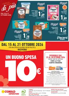 Anteprima del volantino FETA DOP CONAD PIACERSI senza lattosio 150 g, FETA DOP CONAD PIACERSI senza lattosio 150 g valido a partire dal 08/10/2026 | Pagina: 4 | Prodotti: Crackers, Farina integrale, Omega, Senza lattosio