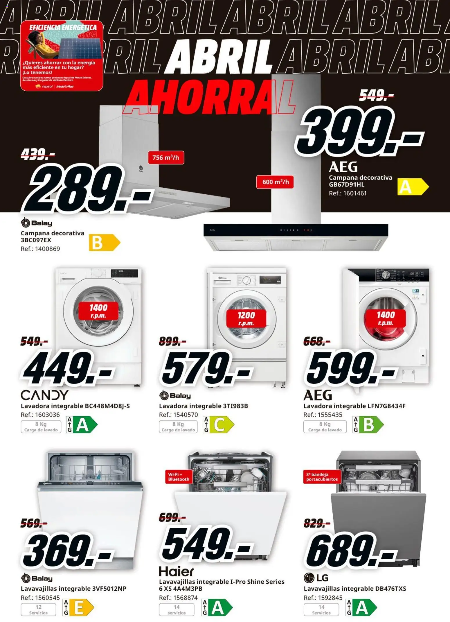 Media Markt folleto │ válido desde el 06.04.2026 | Página: 8 | Productos: Lavadora, Lavavajillas, Bandeja