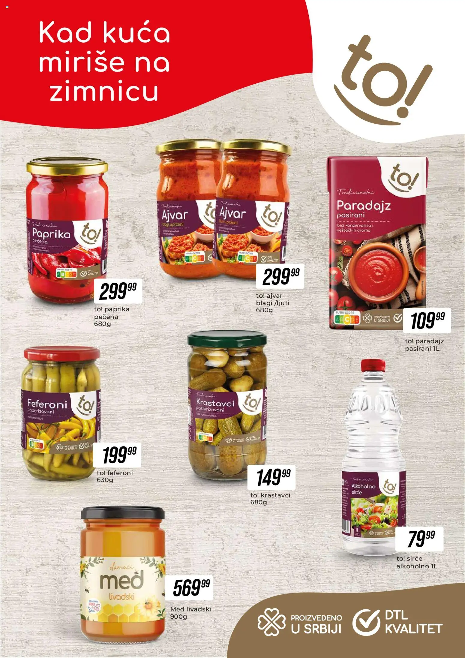 Tekijanka katalog - važi od 23.09.2026 | Strana: 2 | Proizvode: Ajvar, Krastavci, Paprika, Med