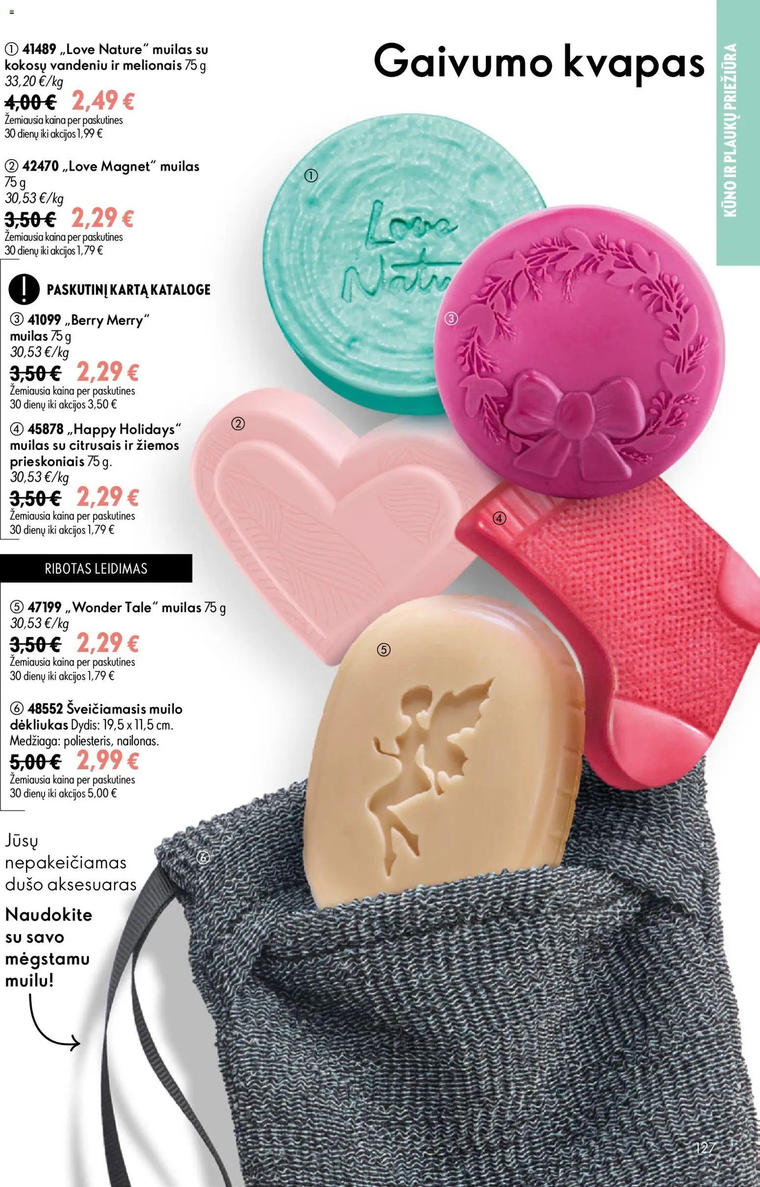 Oriflame akcijos nuo 2026.07.15 | Puslapis: 127 | Prekių: Kvapas, Muilas