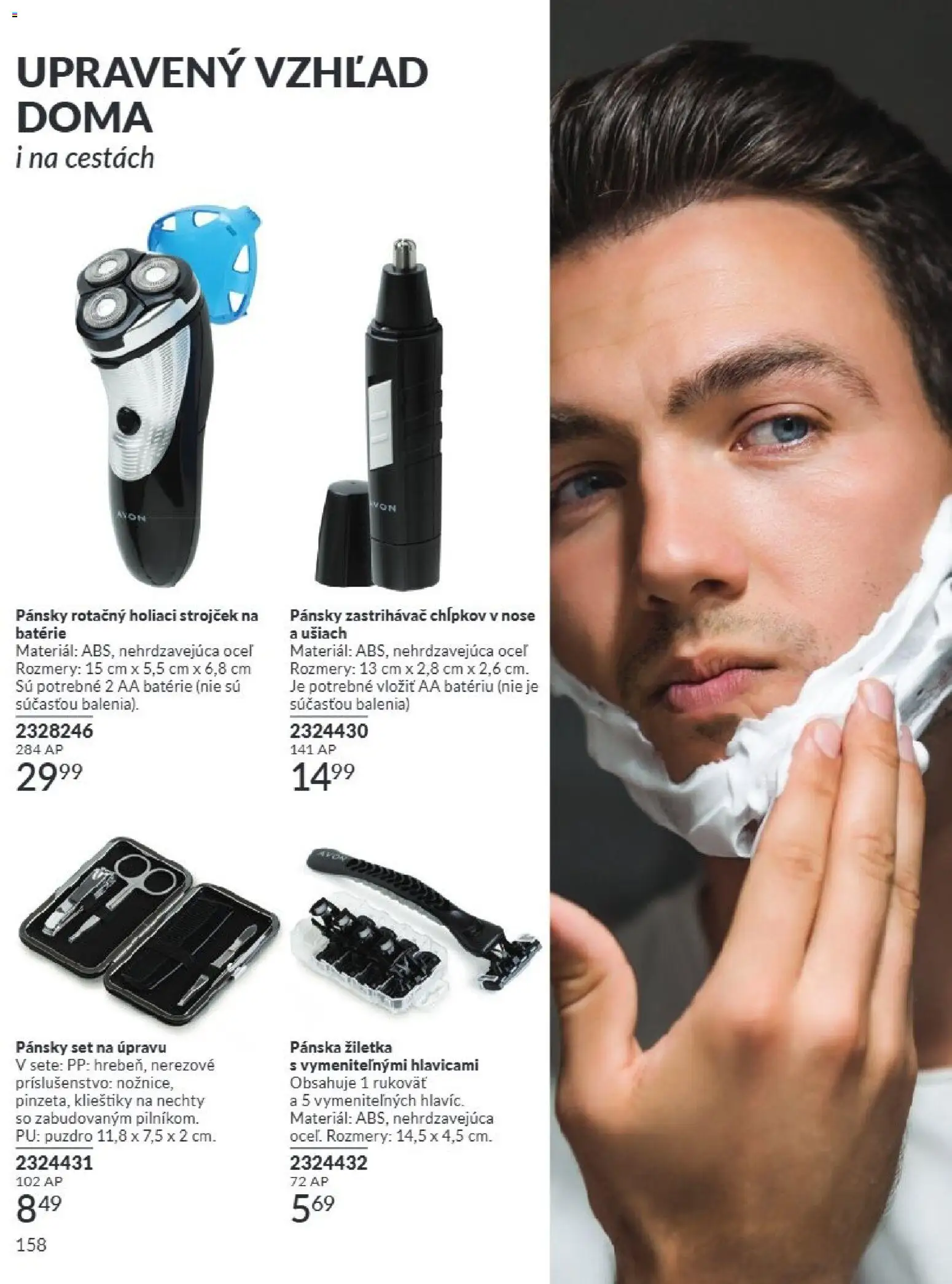 Nové Avon akcie – leták je platný od 01.08.2026 | Strana: 158 | Produkty: Strojček, Holiaci strojček, Puzdro