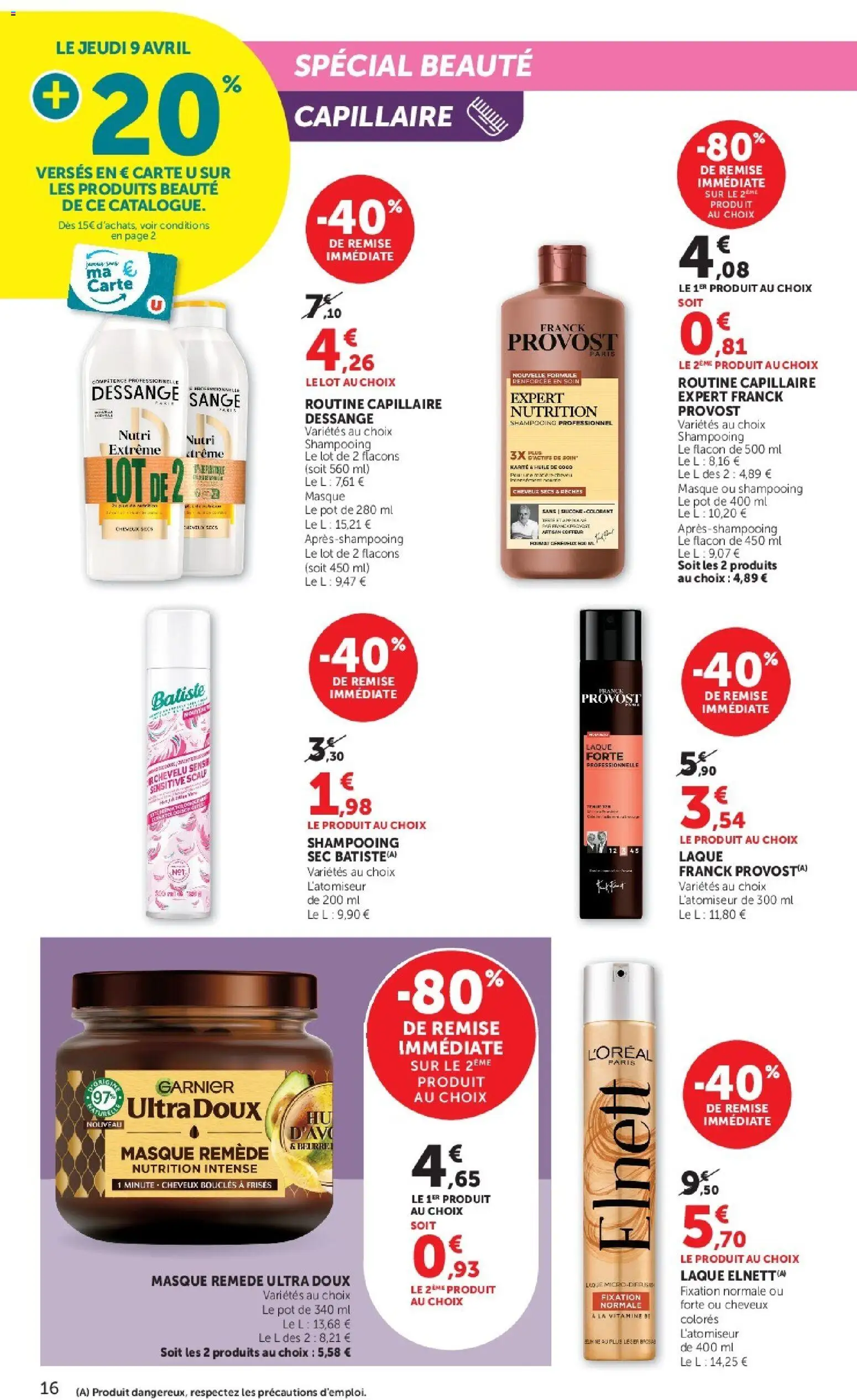 {H1} | Page: 16 | Produits: Huile de coco, Shampooing, Laque, Huile