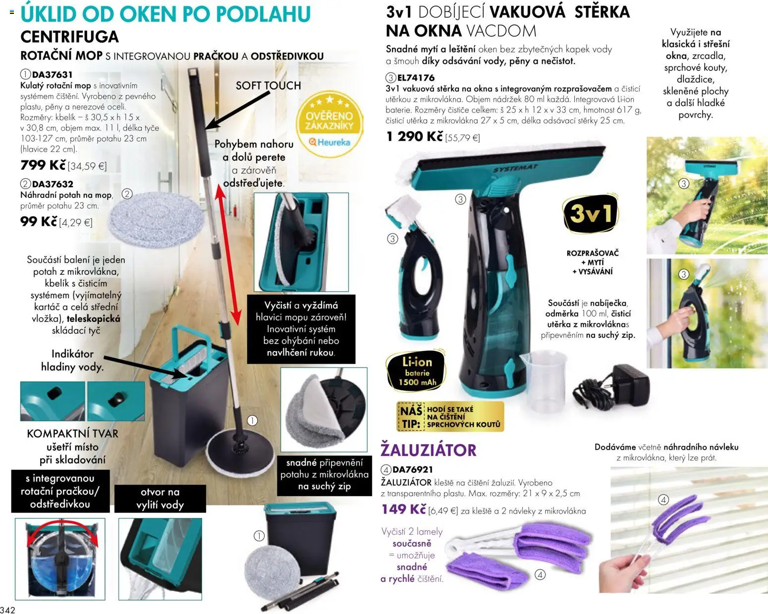 Nové Dedra akcie – leták je platný od 01.09.2026 | Strana: 42 | Produkty: Lamely, Mop, Batérie