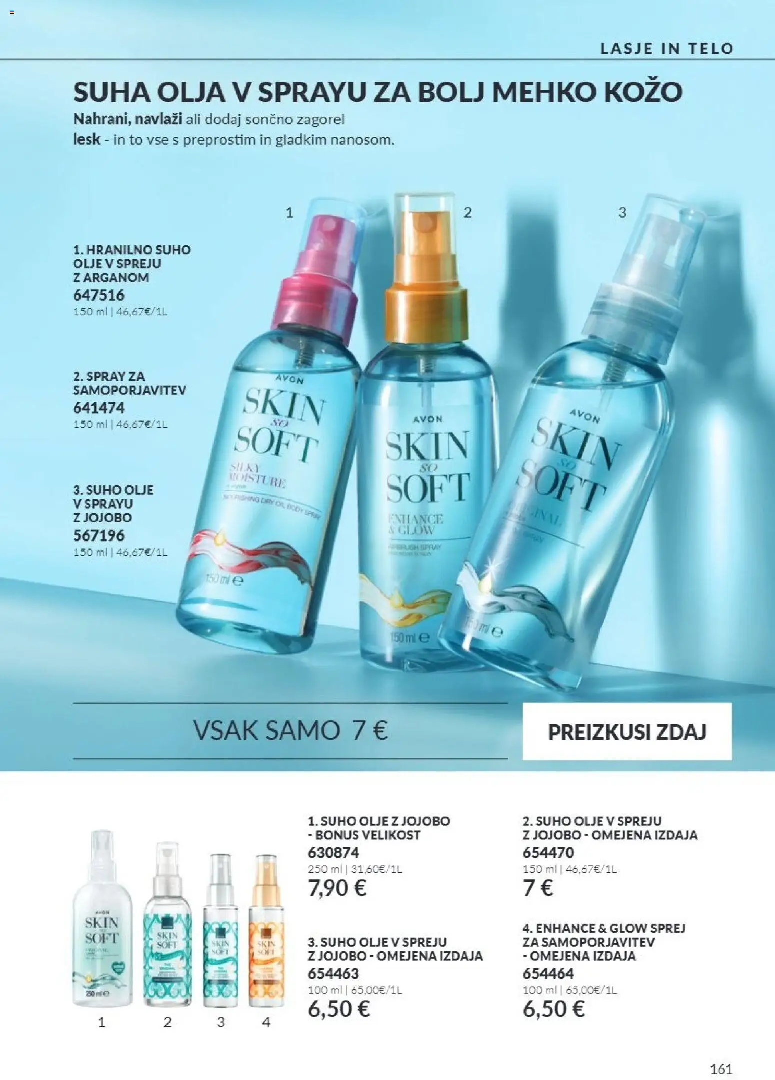 Novi Avon katalog ponudbe – veljaven od 01.10.2026 | Stran: 161 | Izdelki: Olje